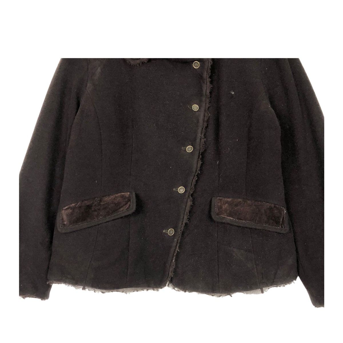 Hiroko Koshino Homme × Japanese Brand 💥HIROKO KOSHINO LINEN JACKET Size S / US 4 / IT 40 - 4 Thumbnail