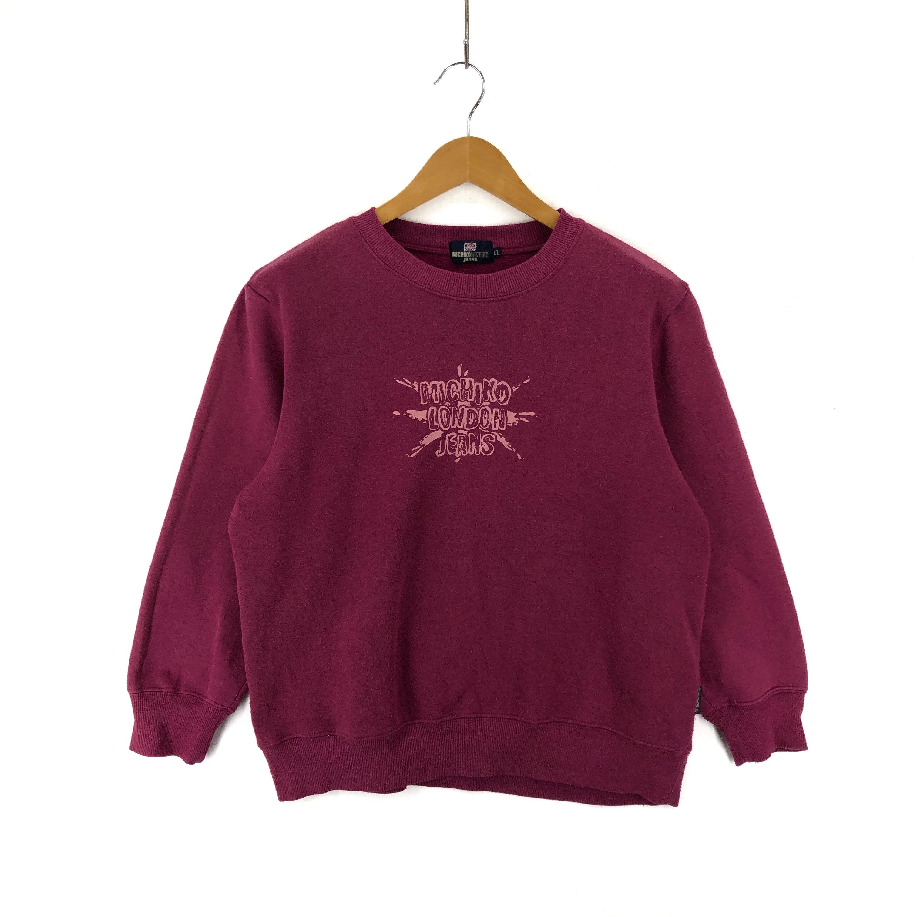 Japanese Brand MICHIKO LONDON JEANS Crew Neck Sweatshirt #1844-51 Size L / US 10 / IT 46 - 1 Thumbnail