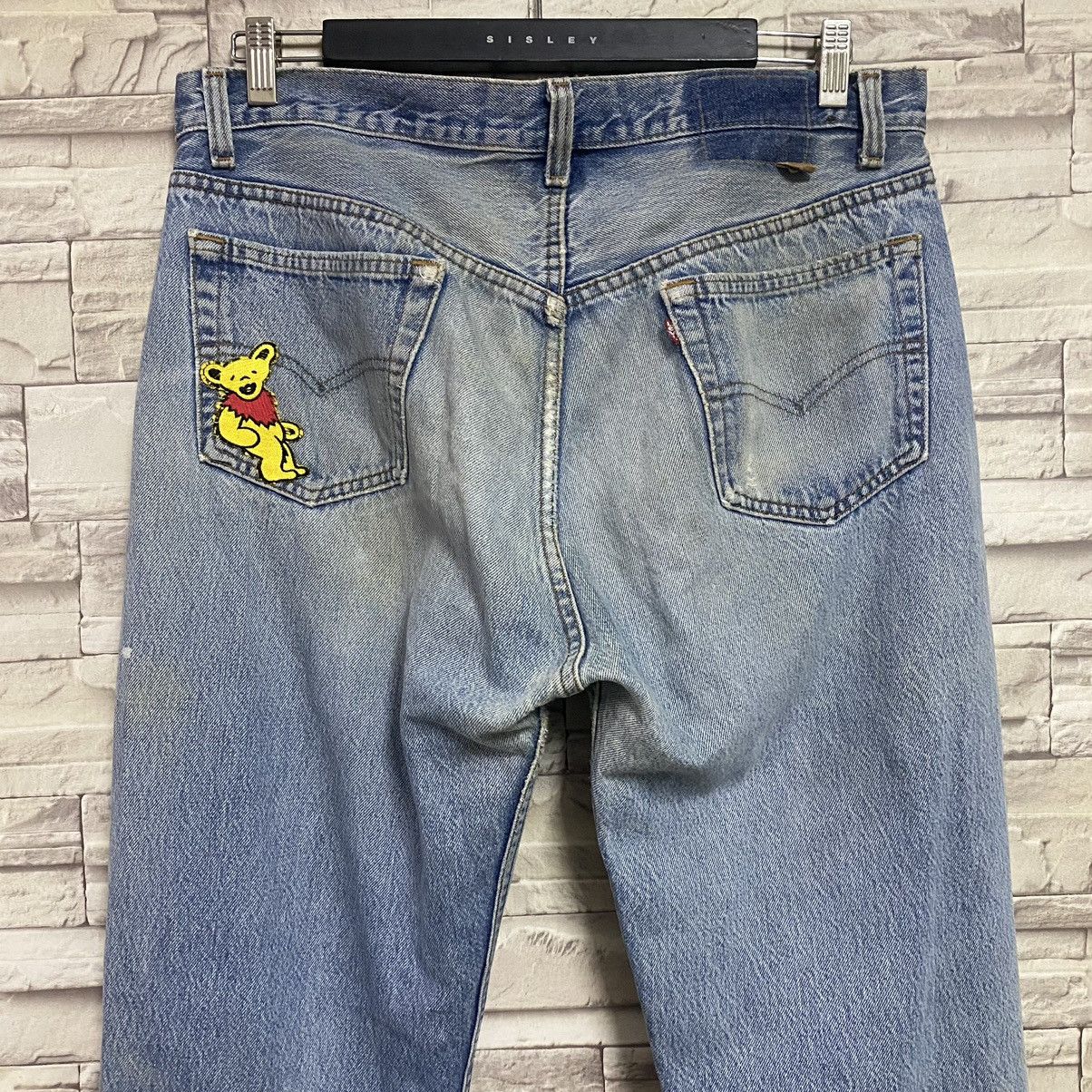 Levi's Vintage 80s Levis 501 Distressed Nice Grateful Dead Jeans Size US 35 - 10 Thumbnail