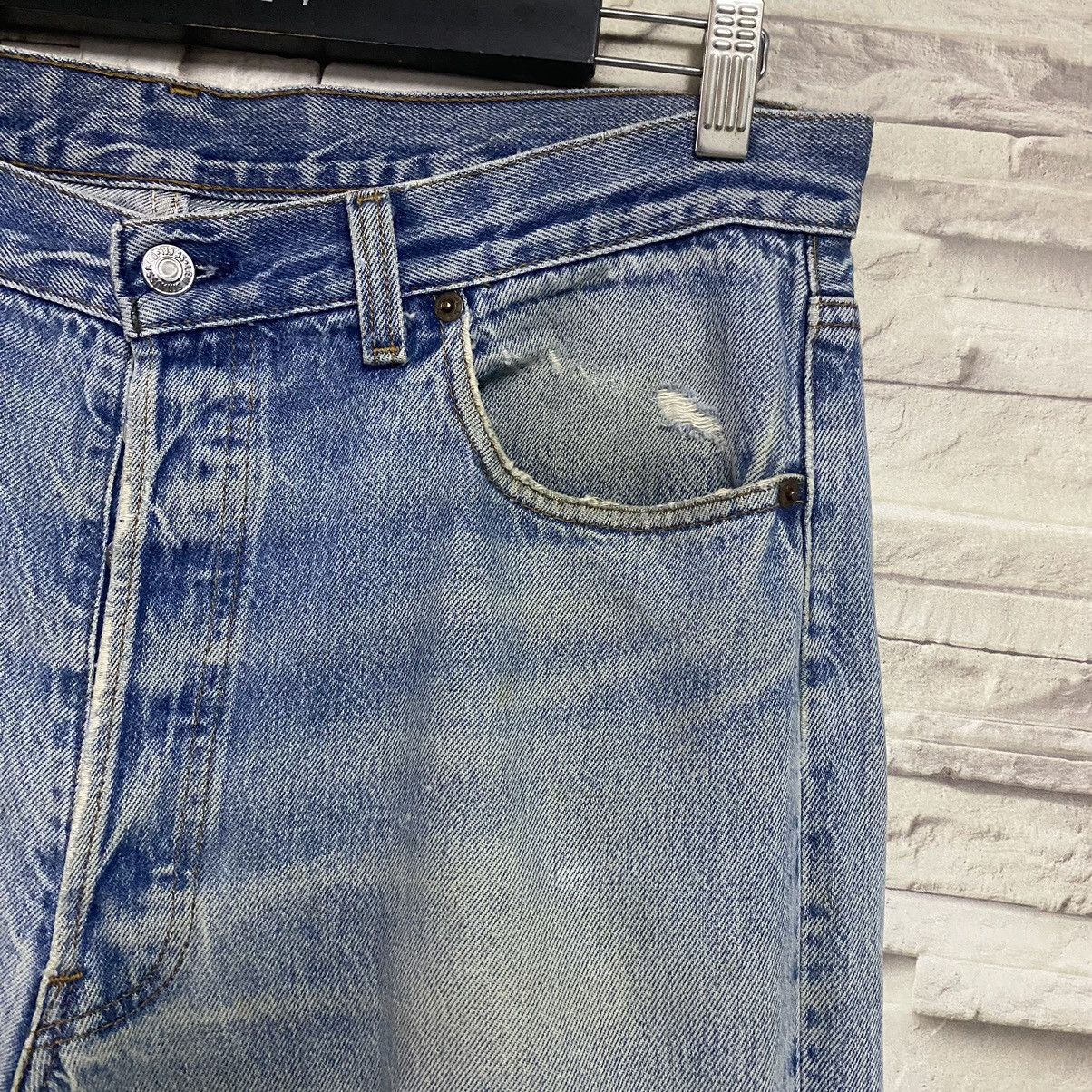 Levi's Vintage 80s Levis 501 Distressed Nice Grateful Dead Jeans Size US 35 - 6 Thumbnail