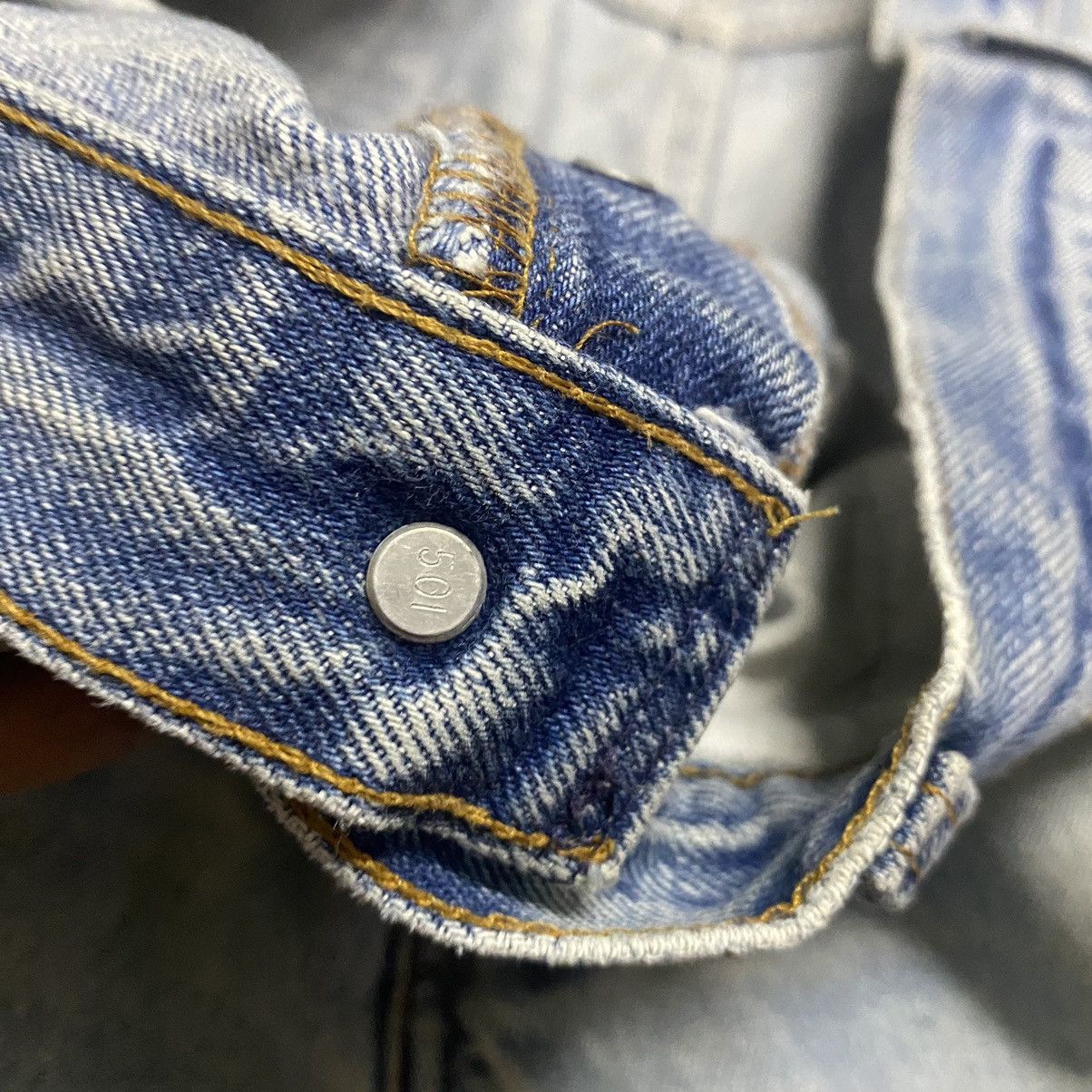 Levi's Vintage 80s Levis 501 Distressed Nice Grateful Dead Jeans Size US 35 - 16 Thumbnail