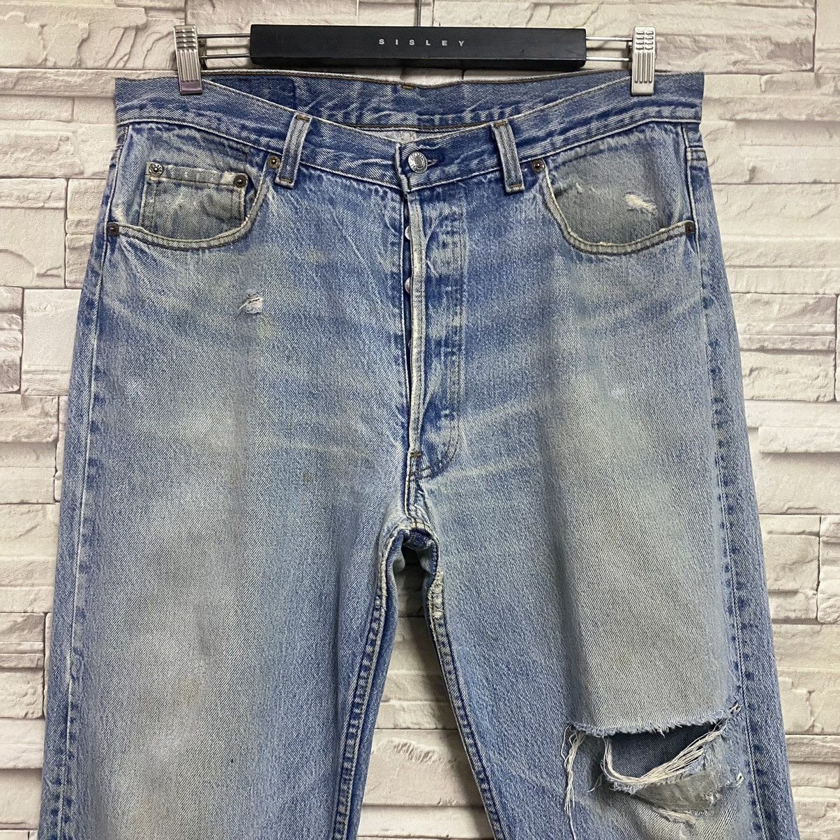 Levi's Vintage 80s Levis 501 Distressed Nice Grateful Dead Jeans Size US 35 - 4 Thumbnail