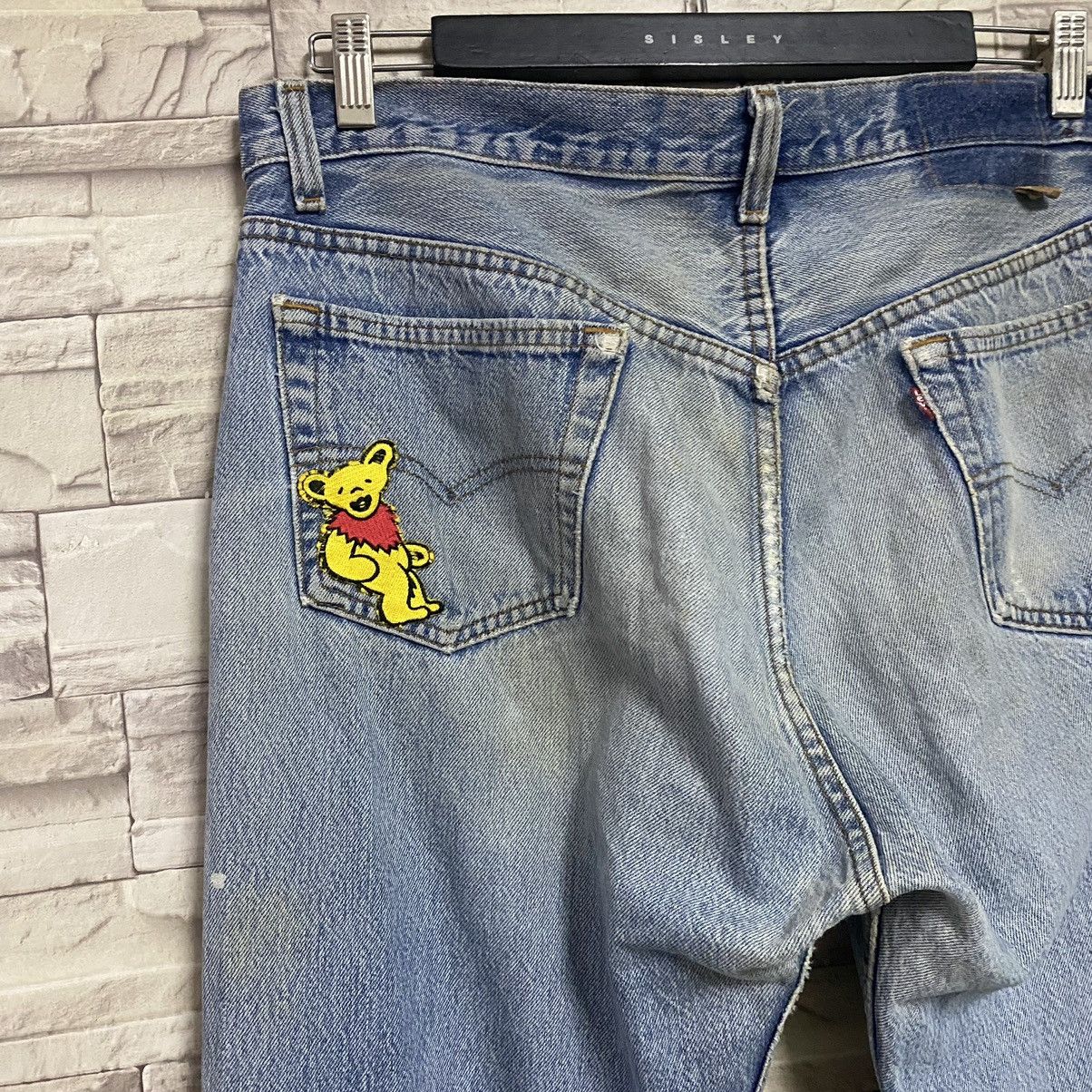 Levi's Vintage 80s Levis 501 Distressed Nice Grateful Dead Jeans Size US 35 - 13 Thumbnail