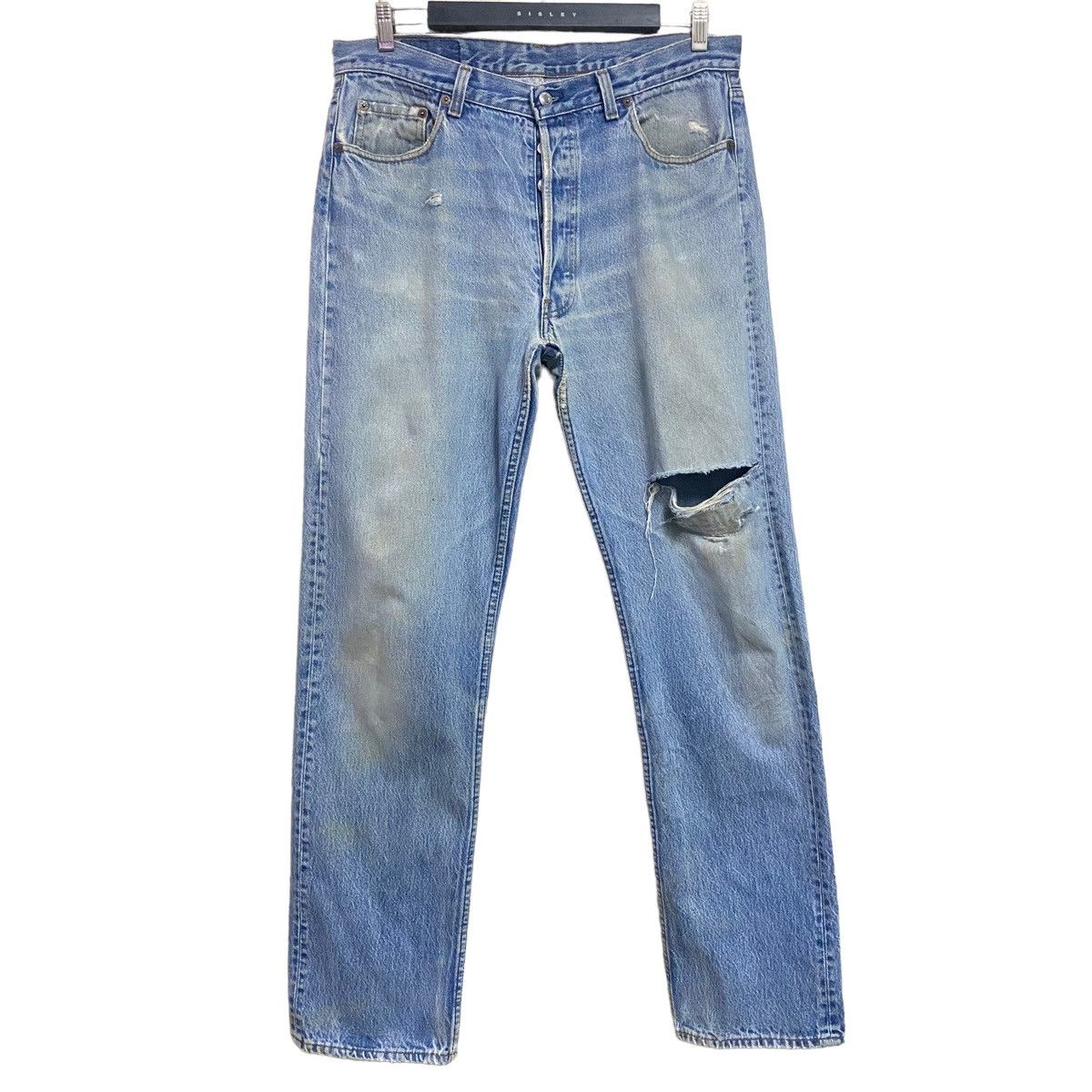 Levi's Vintage 80s Levis 501 Distressed Nice Grateful Dead Jeans Size US 35 - 2 Thumbnail