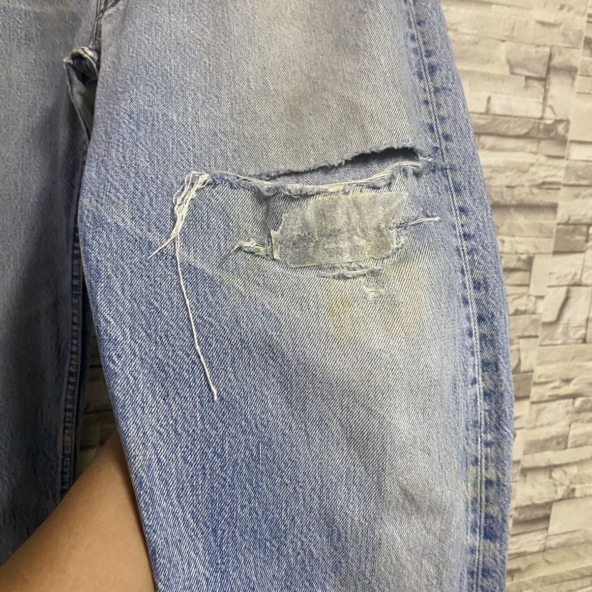 Levi's Vintage 80s Levis 501 Distressed Nice Grateful Dead Jeans Size US 35 - 7 Thumbnail