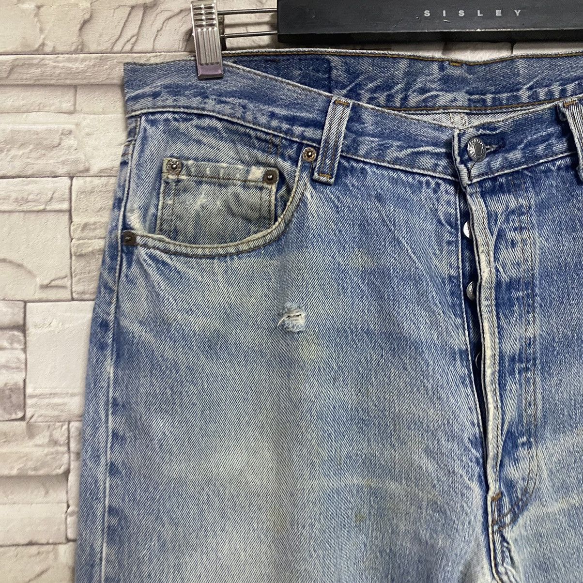 Levi's Vintage 80s Levis 501 Distressed Nice Grateful Dead Jeans Size US 35 - 5 Thumbnail