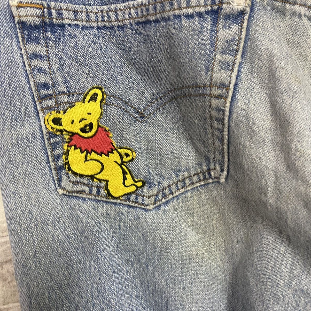 Levi's Vintage 80s Levis 501 Distressed Nice Grateful Dead Jeans Size US 35 - 14 Thumbnail