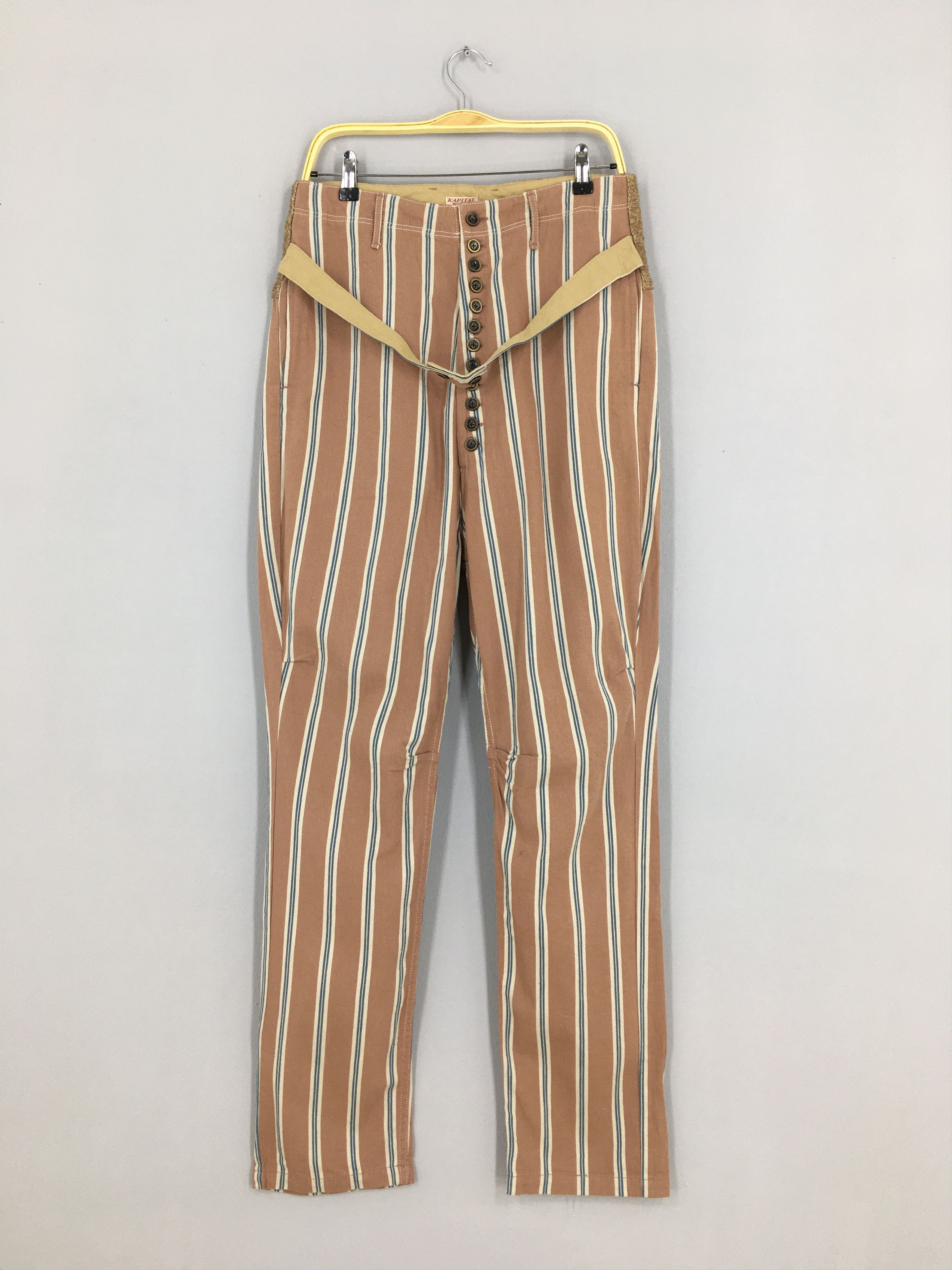 image of Size 30X29.5 Kapital Kounty Japan Stripes Casual Pants in Striped, Men's