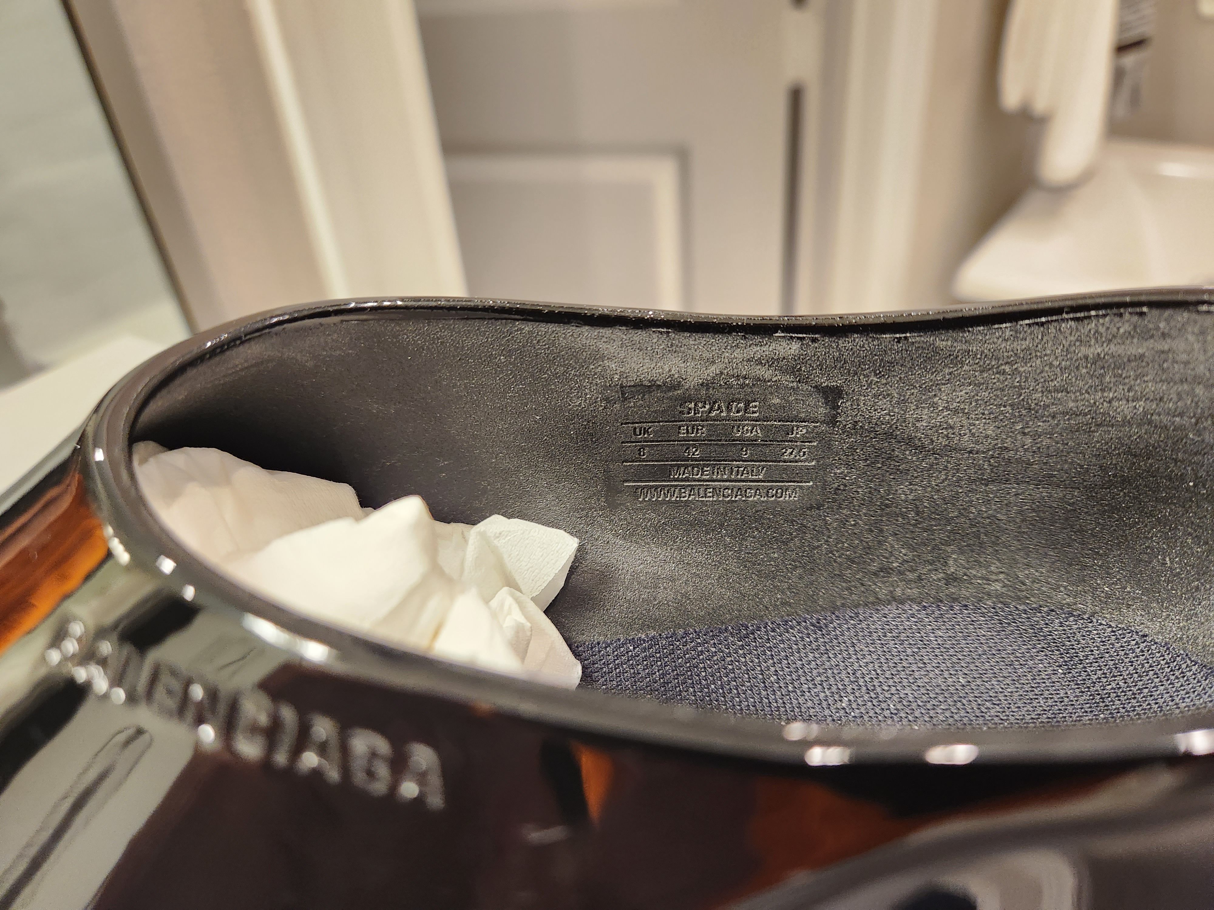 Balenciaga Space shoe in shiny black Size US 9 / EU 42 - 4 Thumbnail