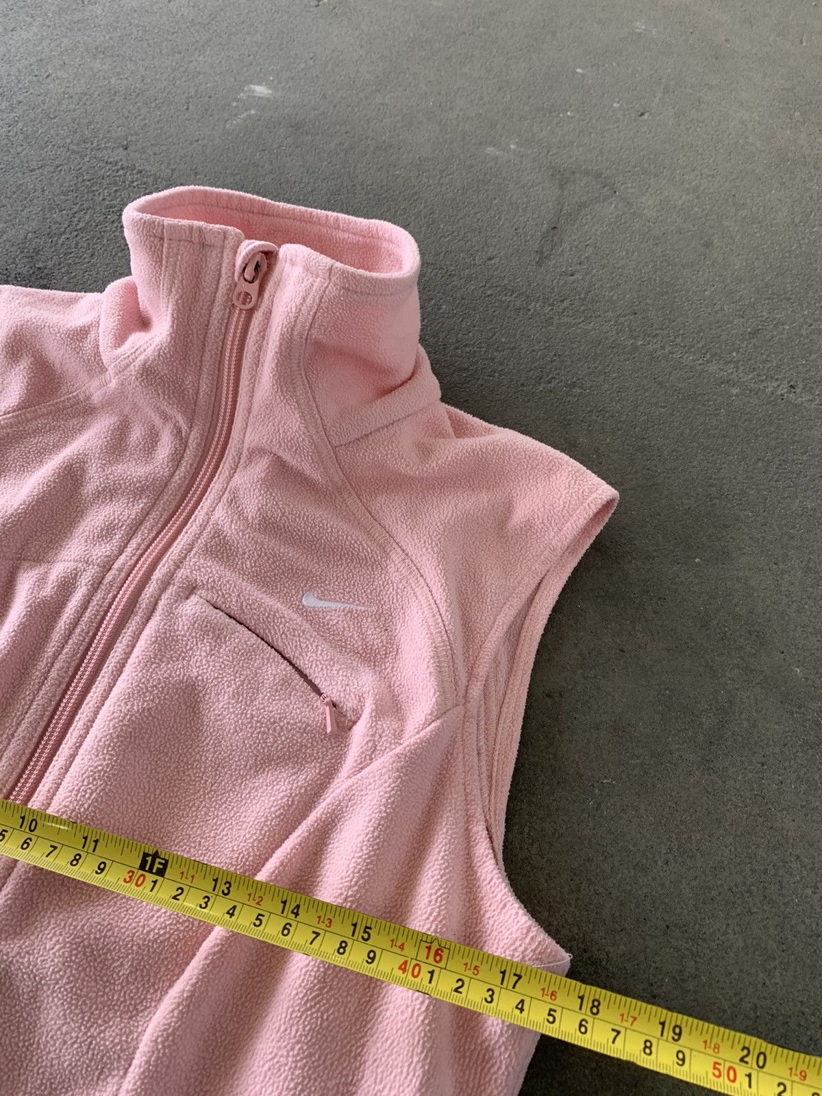 Nike × Vintage 2000s Pink Nike Fleece Vest Size US S / EU 44-46 / 1 - 5 Thumbnail