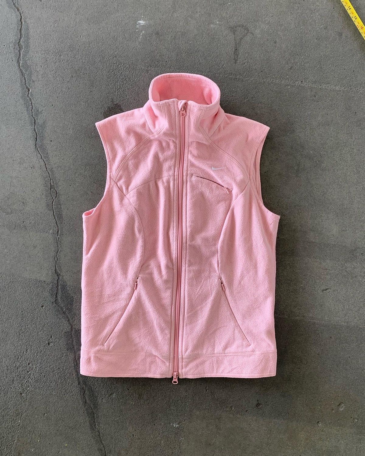 Nike × Vintage 2000s Pink Nike Fleece Vest Size US S / EU 44-46 / 1 - 1 Thumbnail