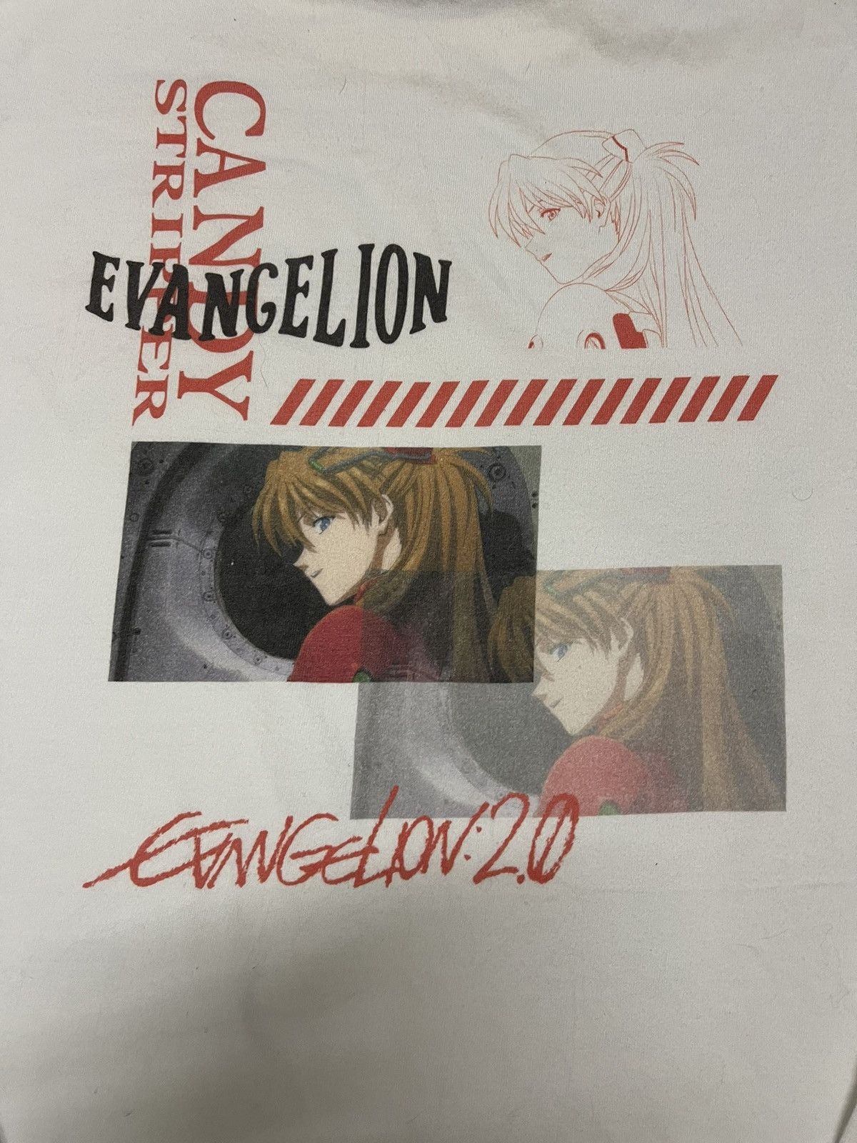 Anime Candy stripper evangelion anime tee Size US L / EU 52-54 / 3 - 3 Thumbnail