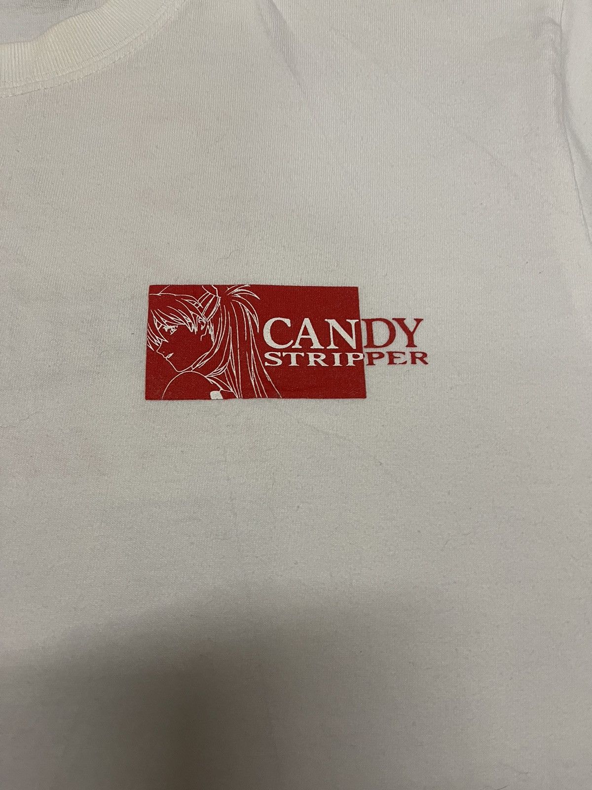 Anime Candy stripper evangelion anime tee Size US L / EU 52-54 / 3 - 6 Thumbnail