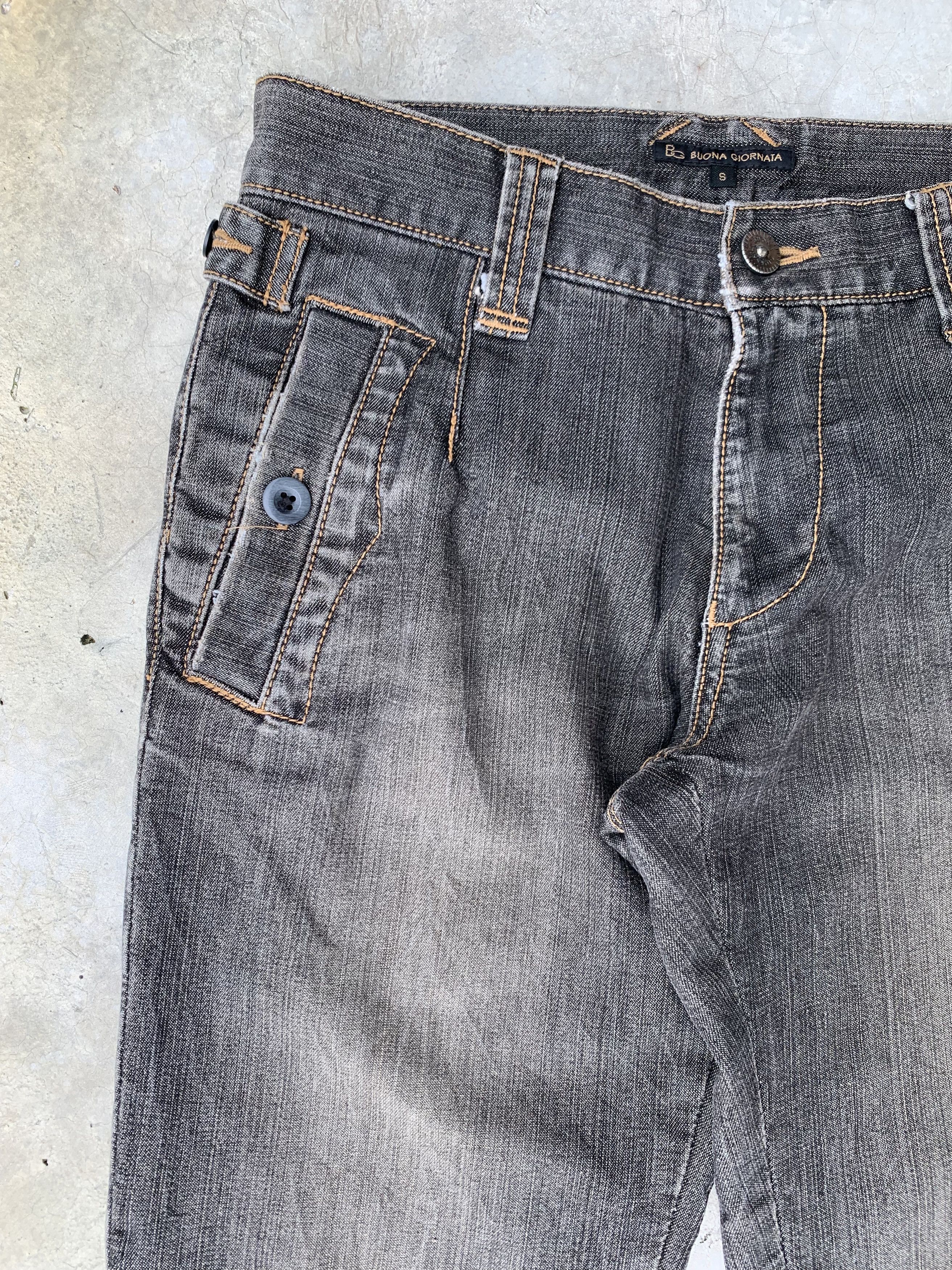Japanese Brand Buona Giornata Stretchable Flare Denim Jeans Size US 29 - 4 Thumbnail