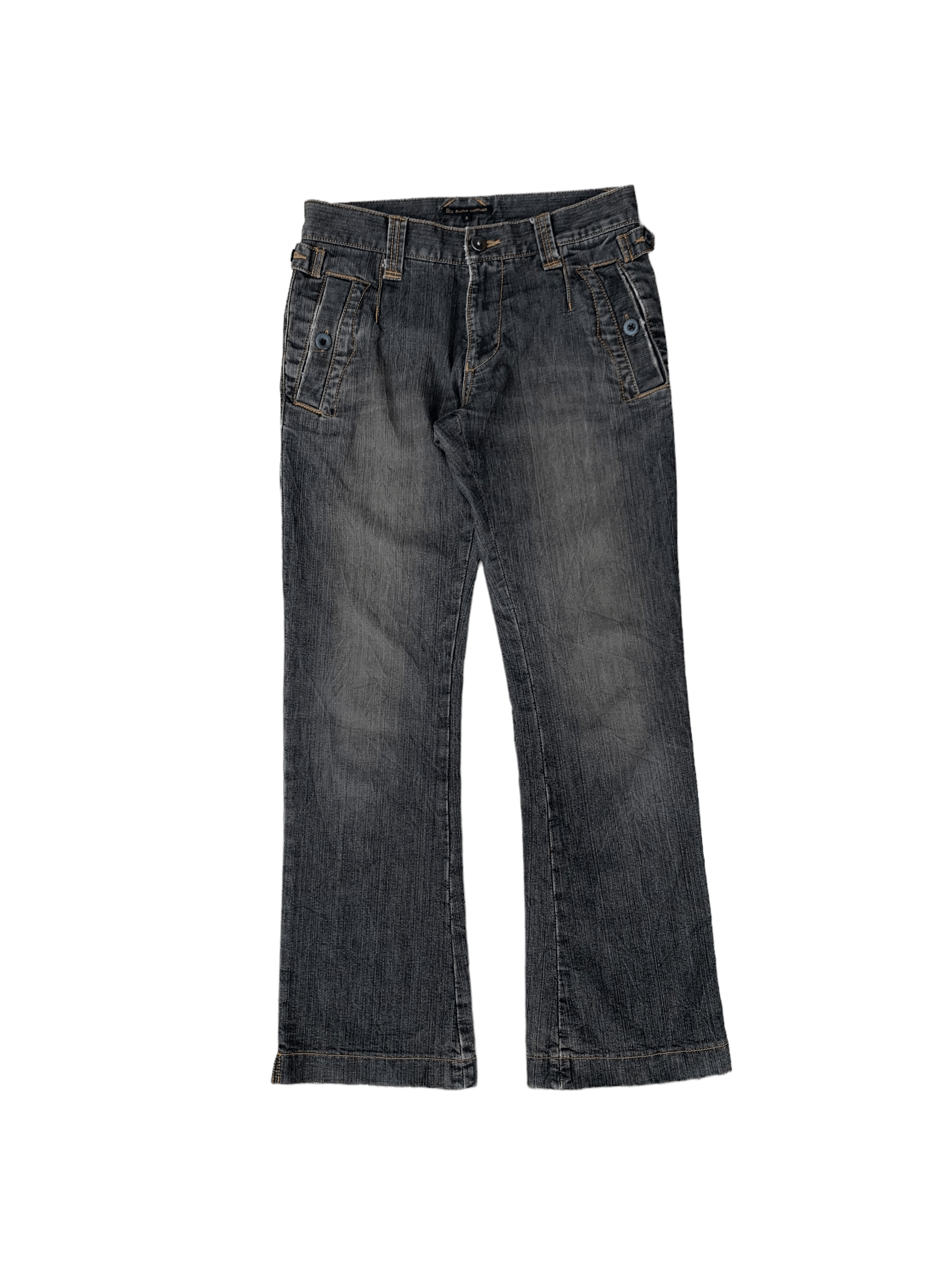 Japanese Brand Buona Giornata Stretchable Flare Denim Jeans Size US 29 - 2 Thumbnail