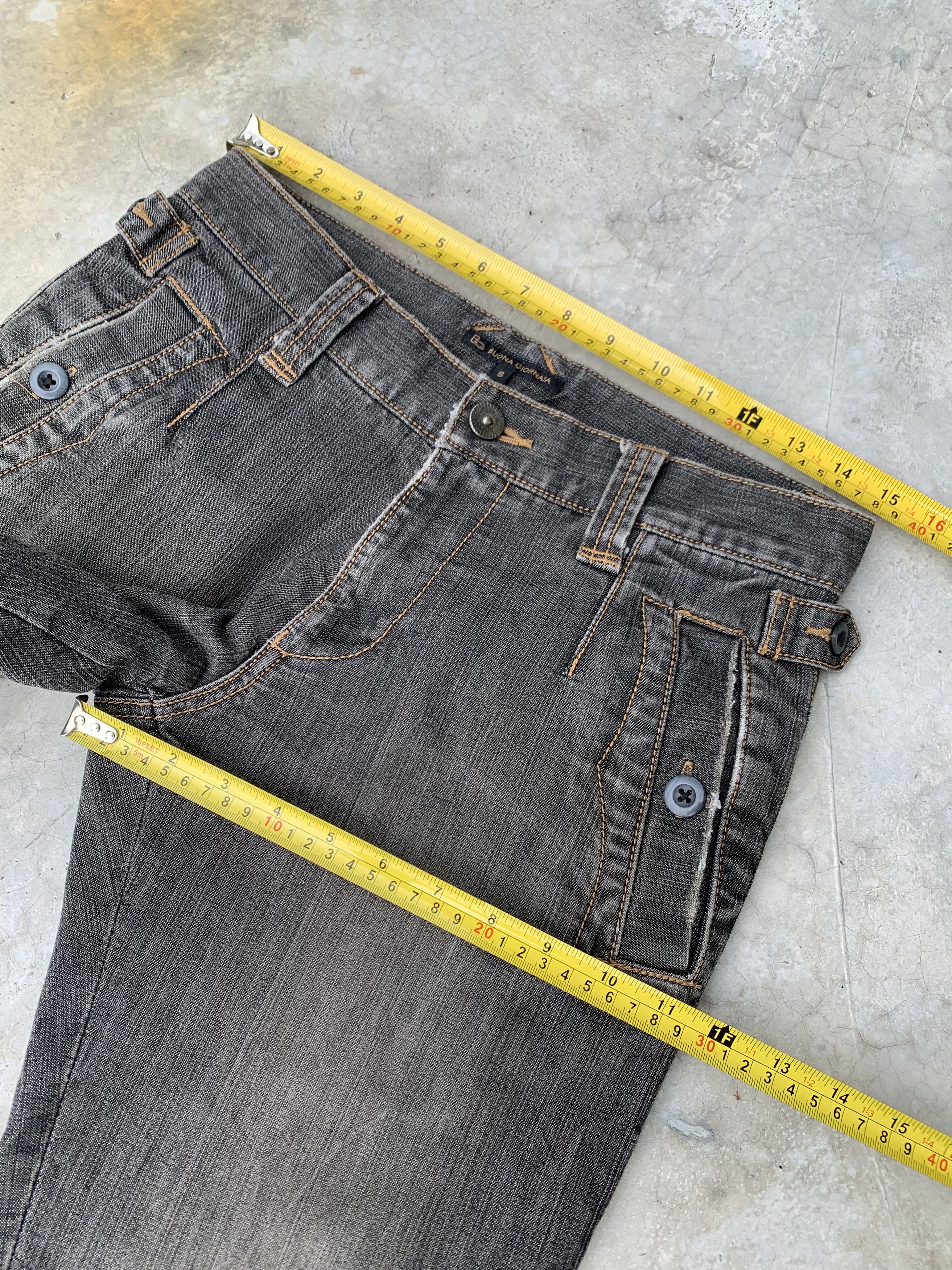 Japanese Brand Buona Giornata Stretchable Flare Denim Jeans Size US 29 - 7 Thumbnail