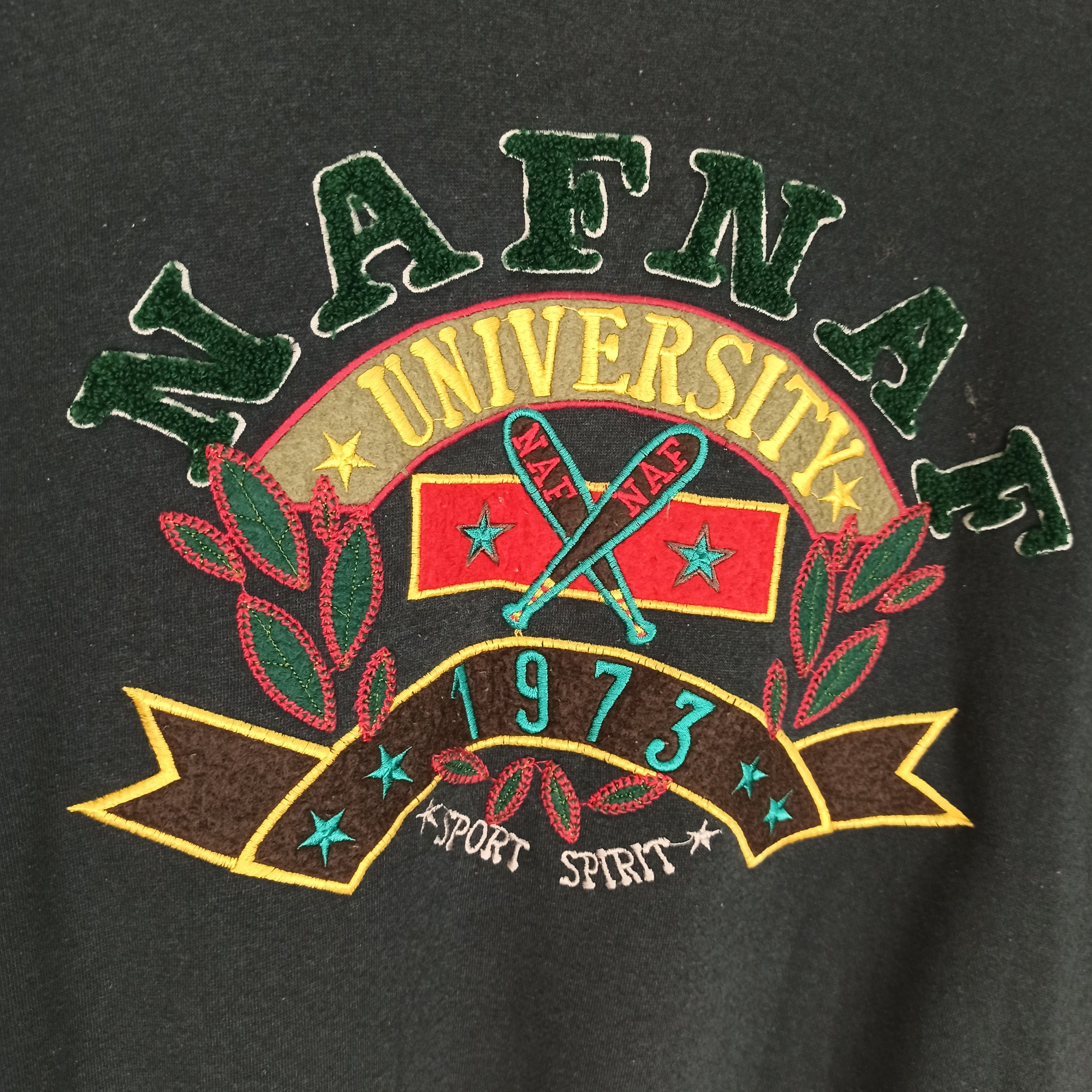 Other Rare🔥 Naf Naf University Sports Spirit Crewneck Sweatshirt Size US L / EU 52-54 / 3 - 3 Thumbnail