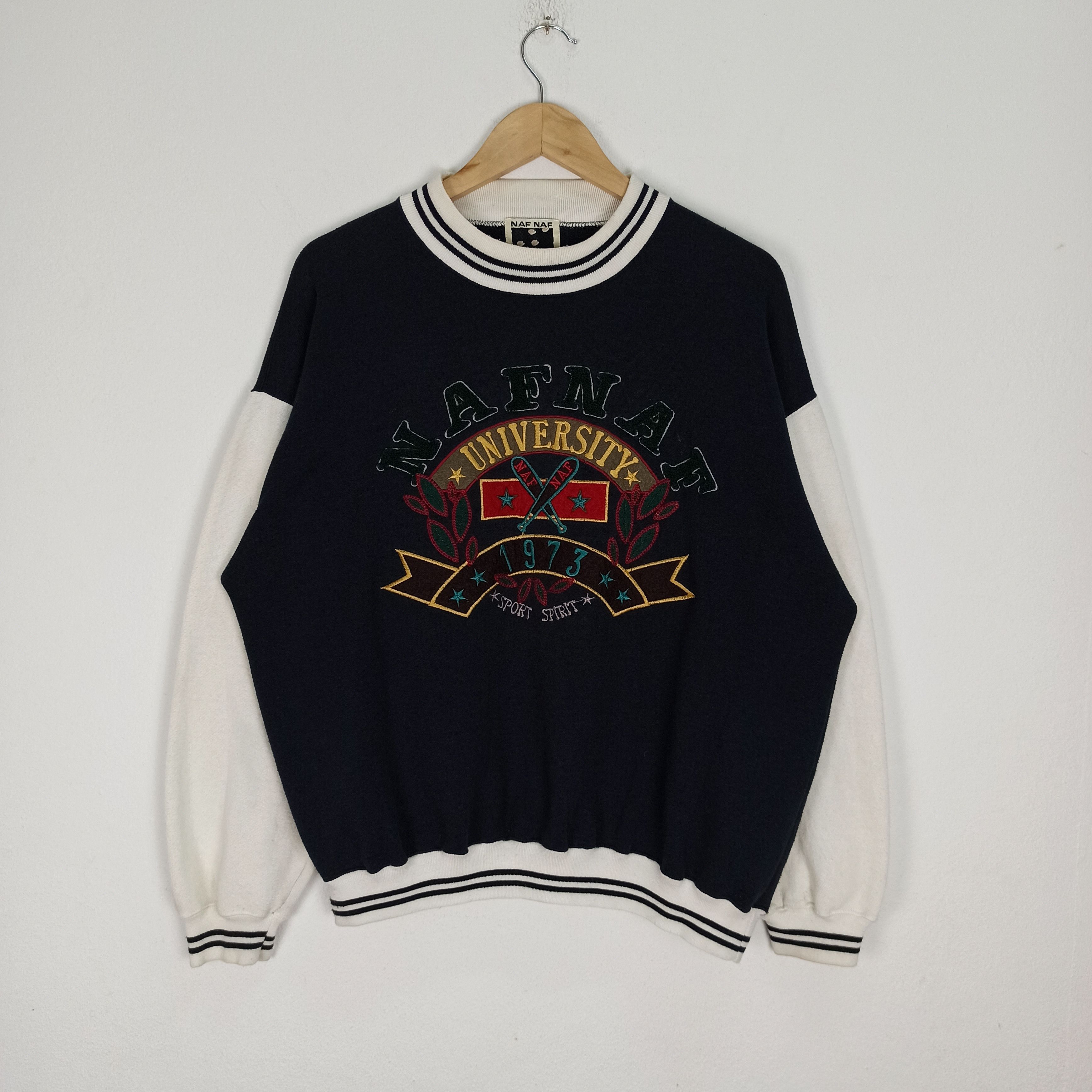 Other Rare🔥 Naf Naf University Sports Spirit Crewneck Sweatshirt Size US L / EU 52-54 / 3 - 1 Thumbnail