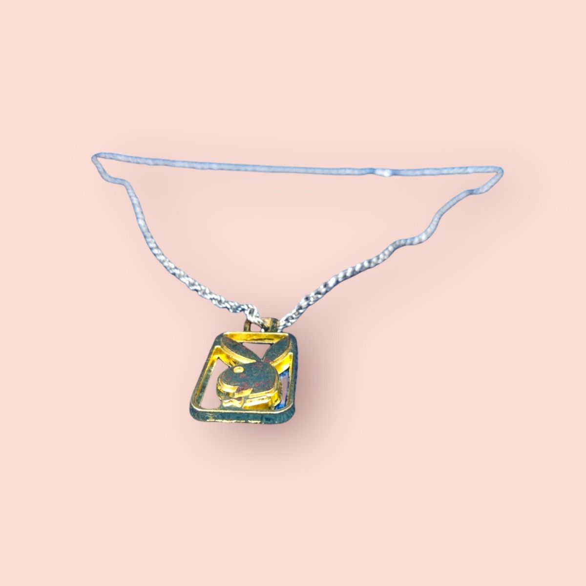 Vintage REPURPOSE NECKLACE WITH VINTAGE PLAYBOY PENDANT Size ONE SIZE - 3 Thumbnail