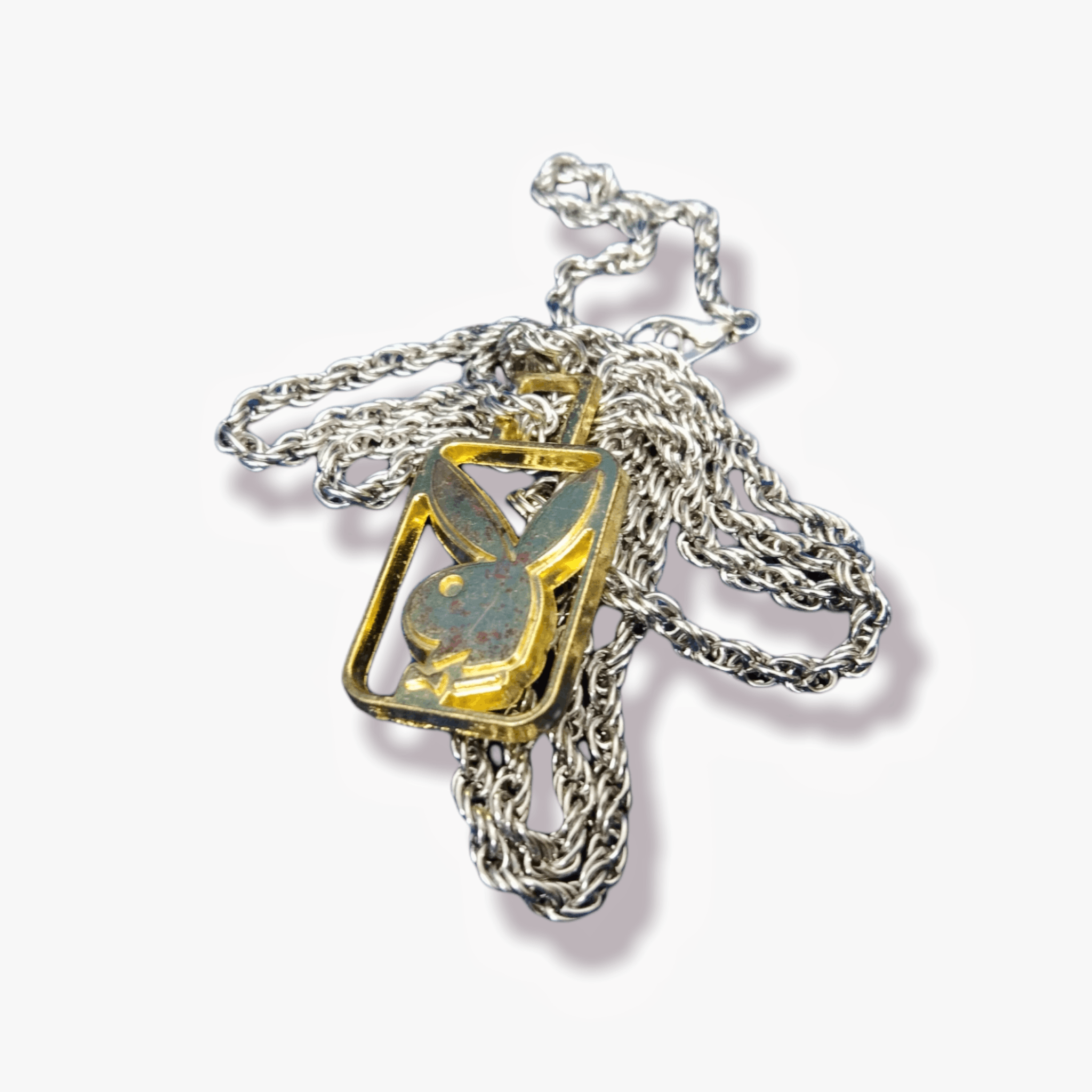 Vintage REPURPOSE NECKLACE WITH VINTAGE PLAYBOY PENDANT Size ONE SIZE - 14 Thumbnail