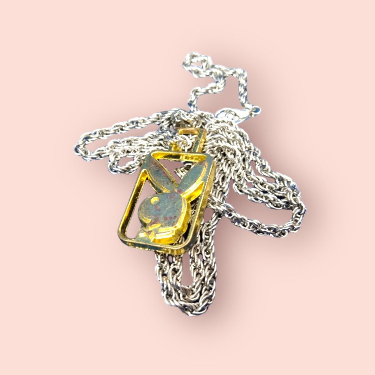 Vintage REPURPOSE NECKLACE WITH VINTAGE PLAYBOY PENDANT Size ONE SIZE - 5 Thumbnail