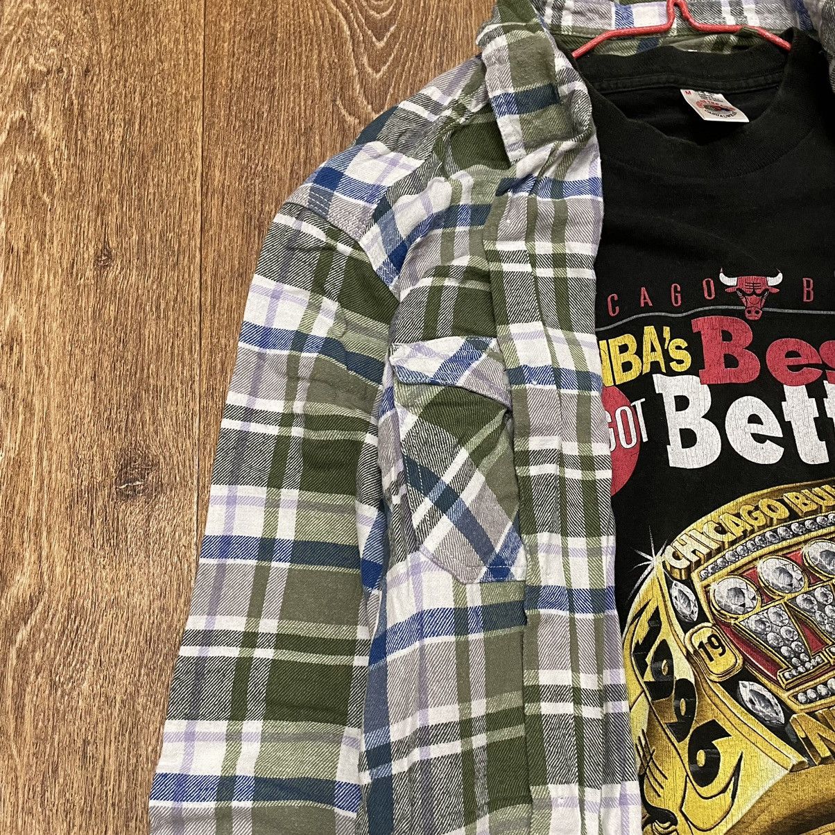 Vintage Vintage 90s Checkered Shirt Grunge Skate Oversized Faded XL Size US XL / EU 56 / 4 - 4 Thumbnail
