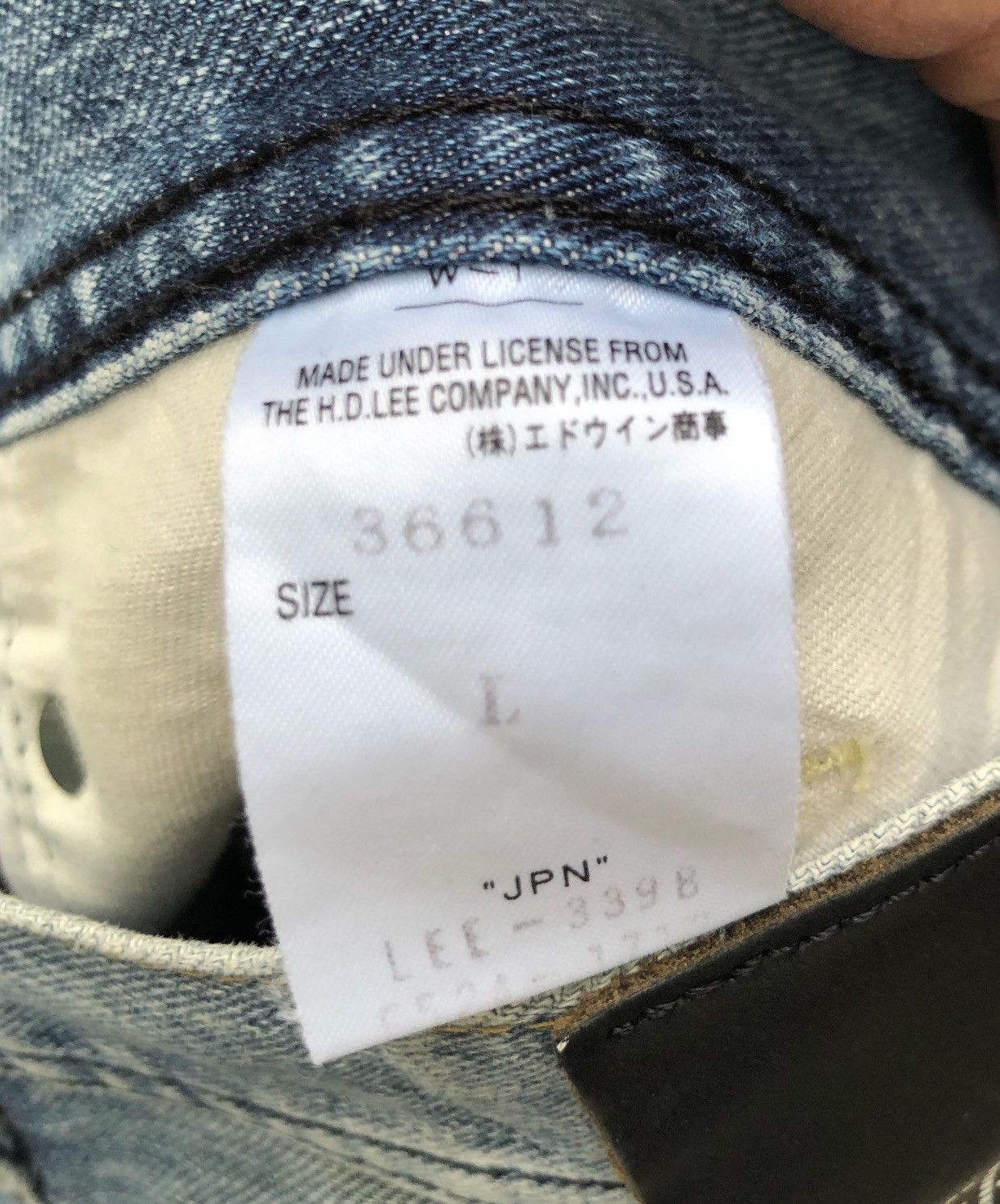 Japanese Brand Vintage Lee Riders Classic Flare Jeans Size US 32 / EU 48 - 10 Thumbnail