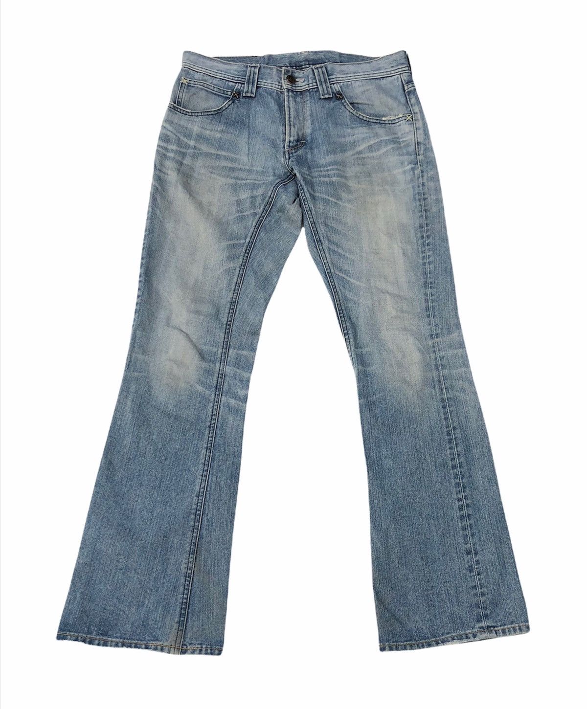 Japanese Brand Vintage Lee Riders Classic Flare Jeans Size US 32 / EU 48 - 1 Thumbnail