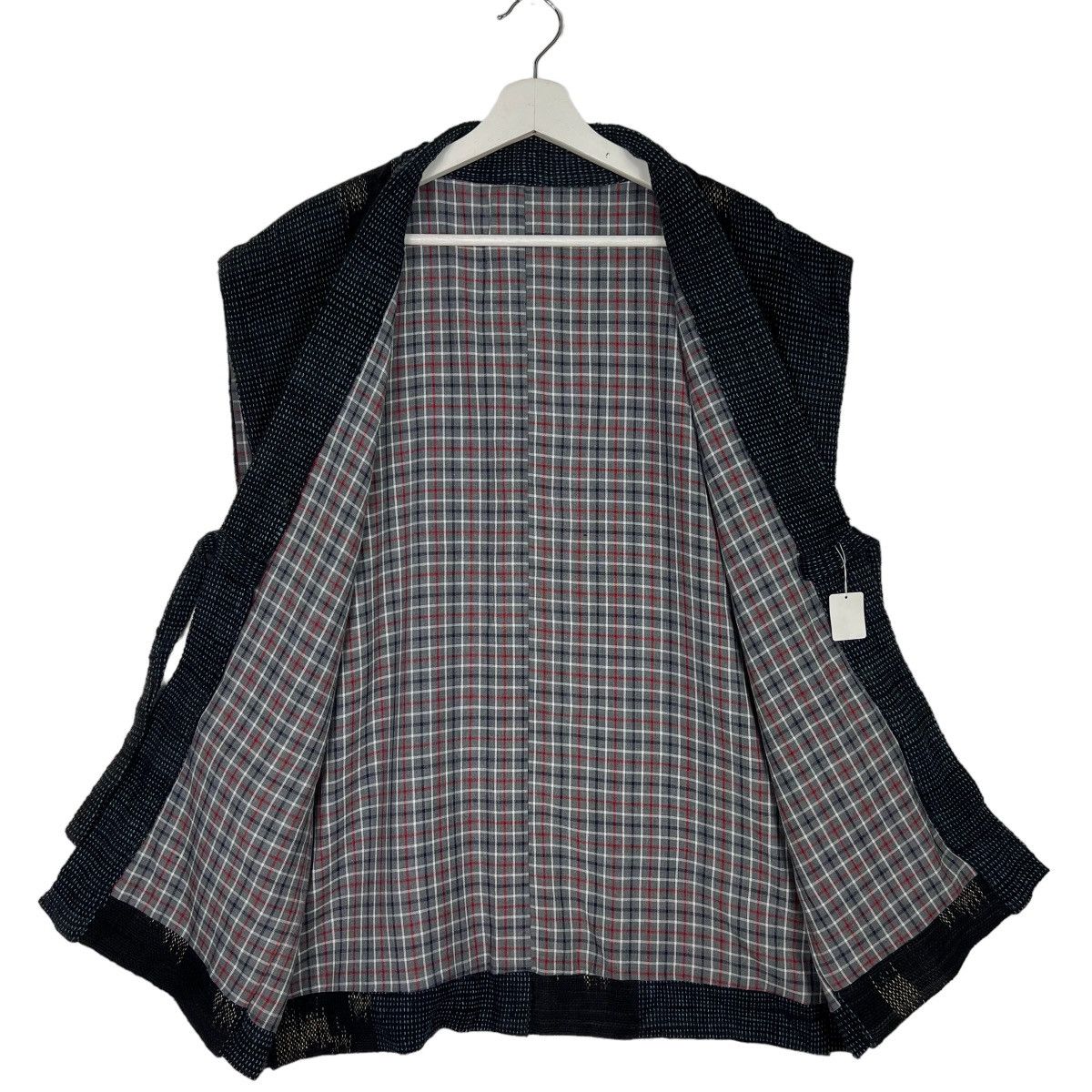 Indigo × Japanese Brand × Vintage RARE VINTAGE 60s INDIGO SASHIKO REBUILD SLEEVE LESS KIMONO Size US M / EU 48-50 / 2 - 5 Thumbnail