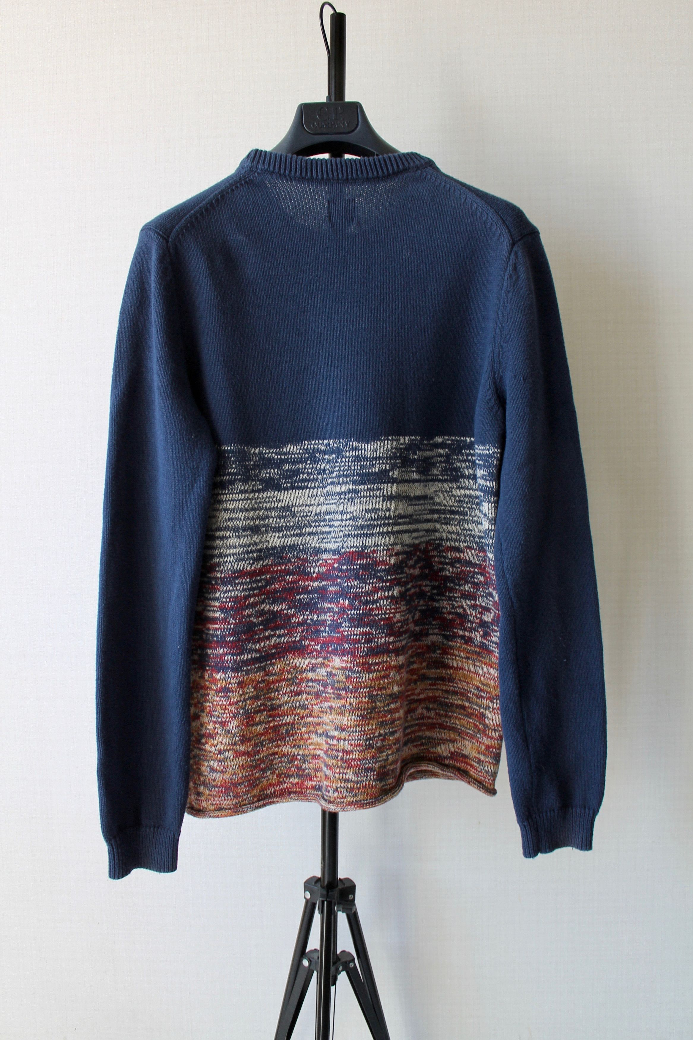 Pretty Green Pretty Green Gradient Cotton sweater Jumper Navy Blue Size US M / EU 48-50 / 2 - 4 Thumbnail