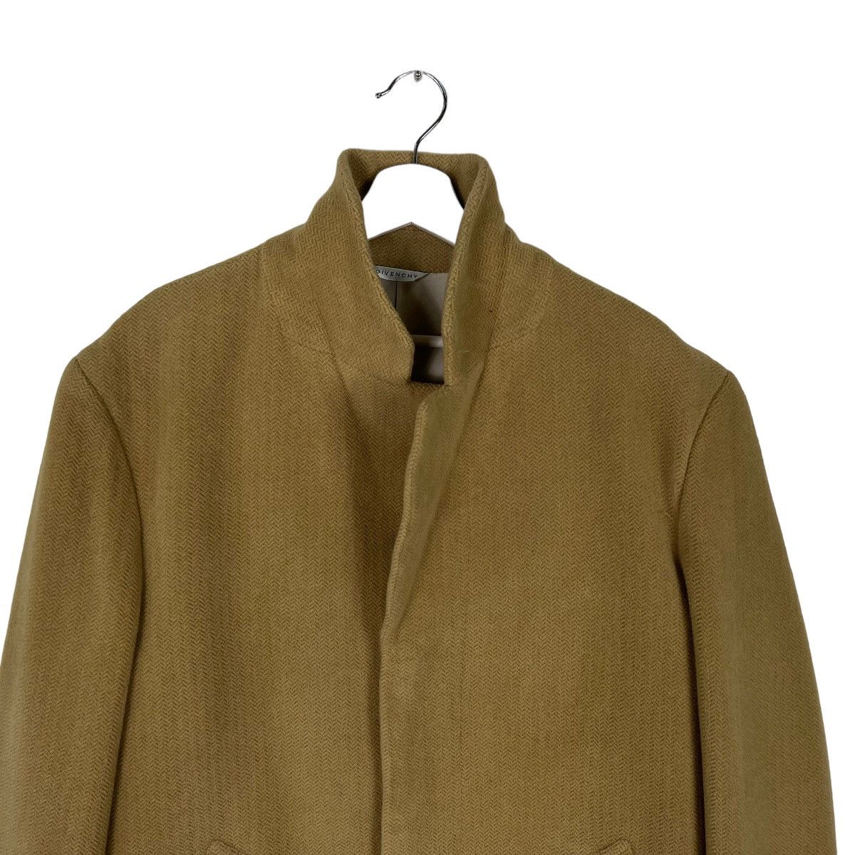 Givenchy 🔥 GIVENCHY MONSIEUR WOOL HARRINGBONE OVERCOAT Size US M / EU 48-50 / 2 - 3 Thumbnail