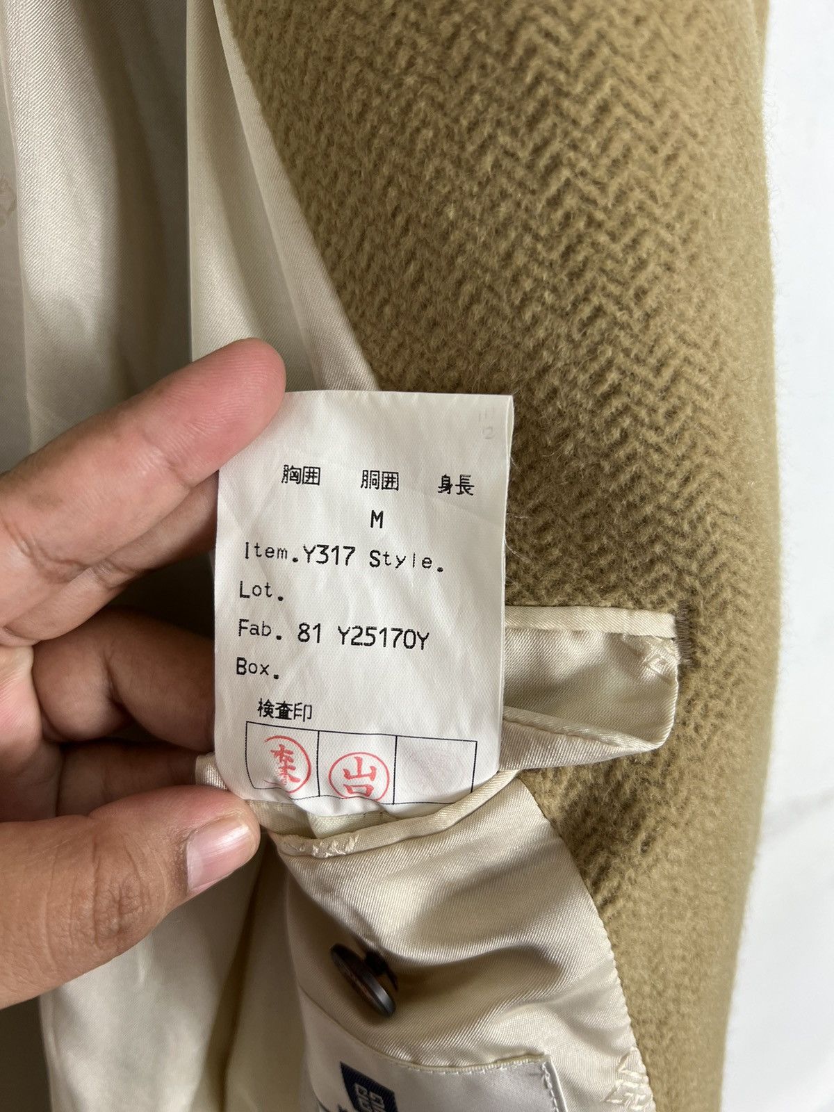 Givenchy 🔥 GIVENCHY MONSIEUR WOOL HARRINGBONE OVERCOAT Size US M / EU 48-50 / 2 - 9 Thumbnail