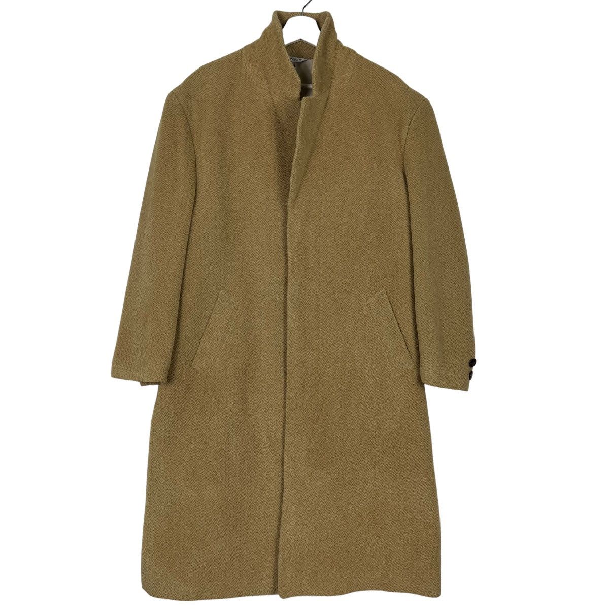 Givenchy 🔥 GIVENCHY MONSIEUR WOOL HARRINGBONE OVERCOAT Size US M / EU 48-50 / 2 - 2 Thumbnail