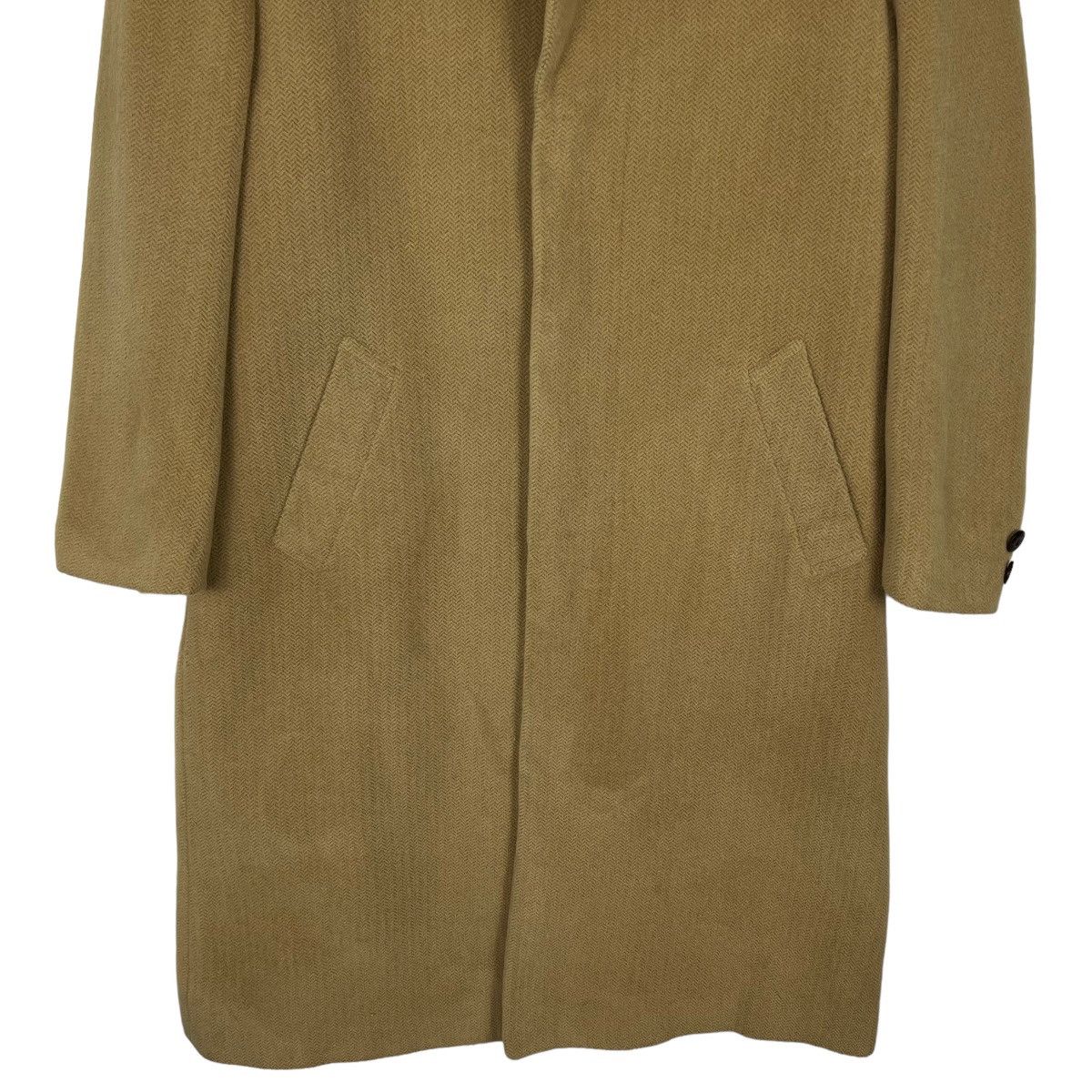 Givenchy 🔥 GIVENCHY MONSIEUR WOOL HARRINGBONE OVERCOAT Size US M / EU 48-50 / 2 - 4 Thumbnail