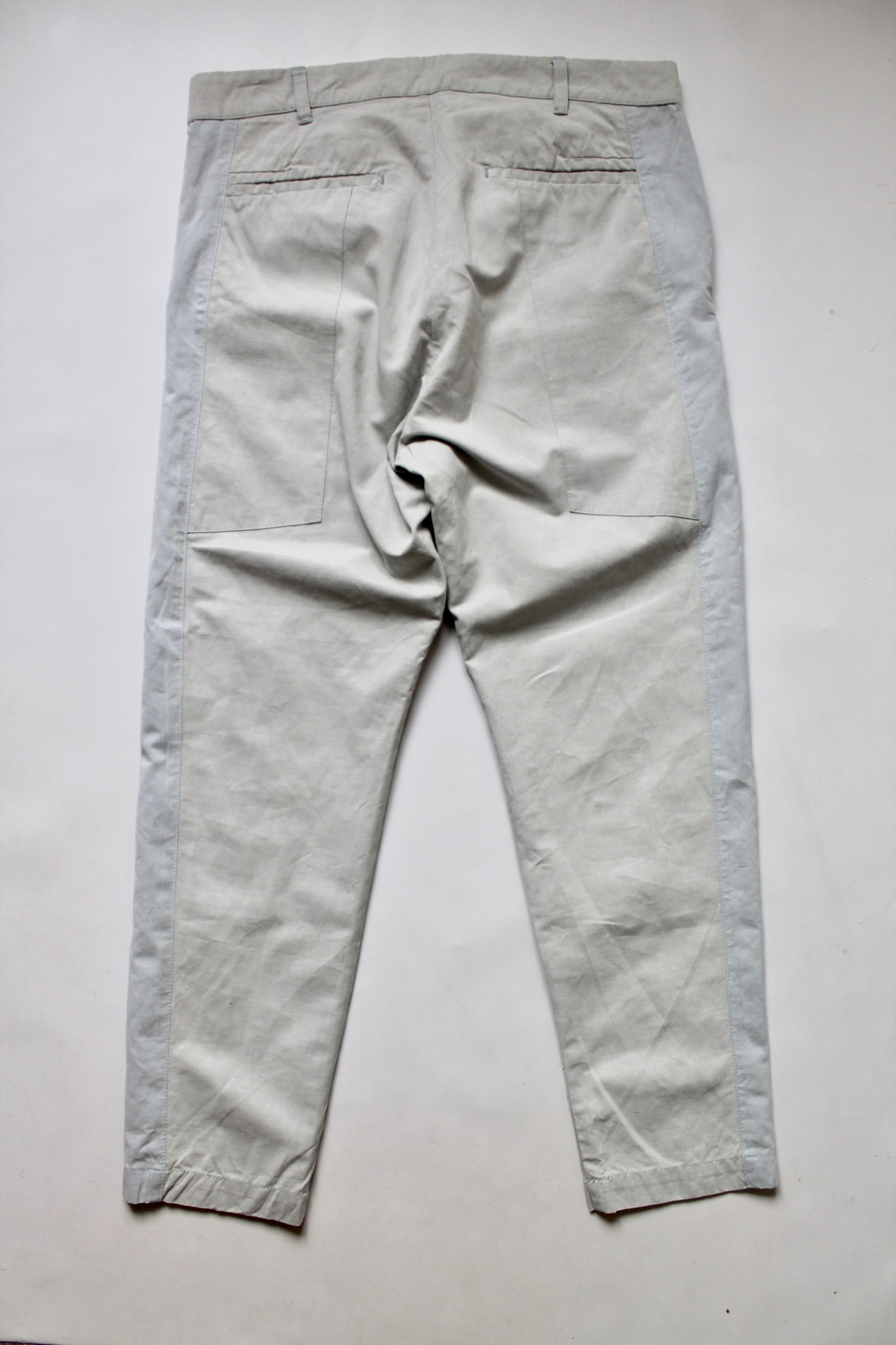 Holzweiler Holzweiler Cropped Pants Blue / Gray Cotton Size US 33 - 10 Thumbnail