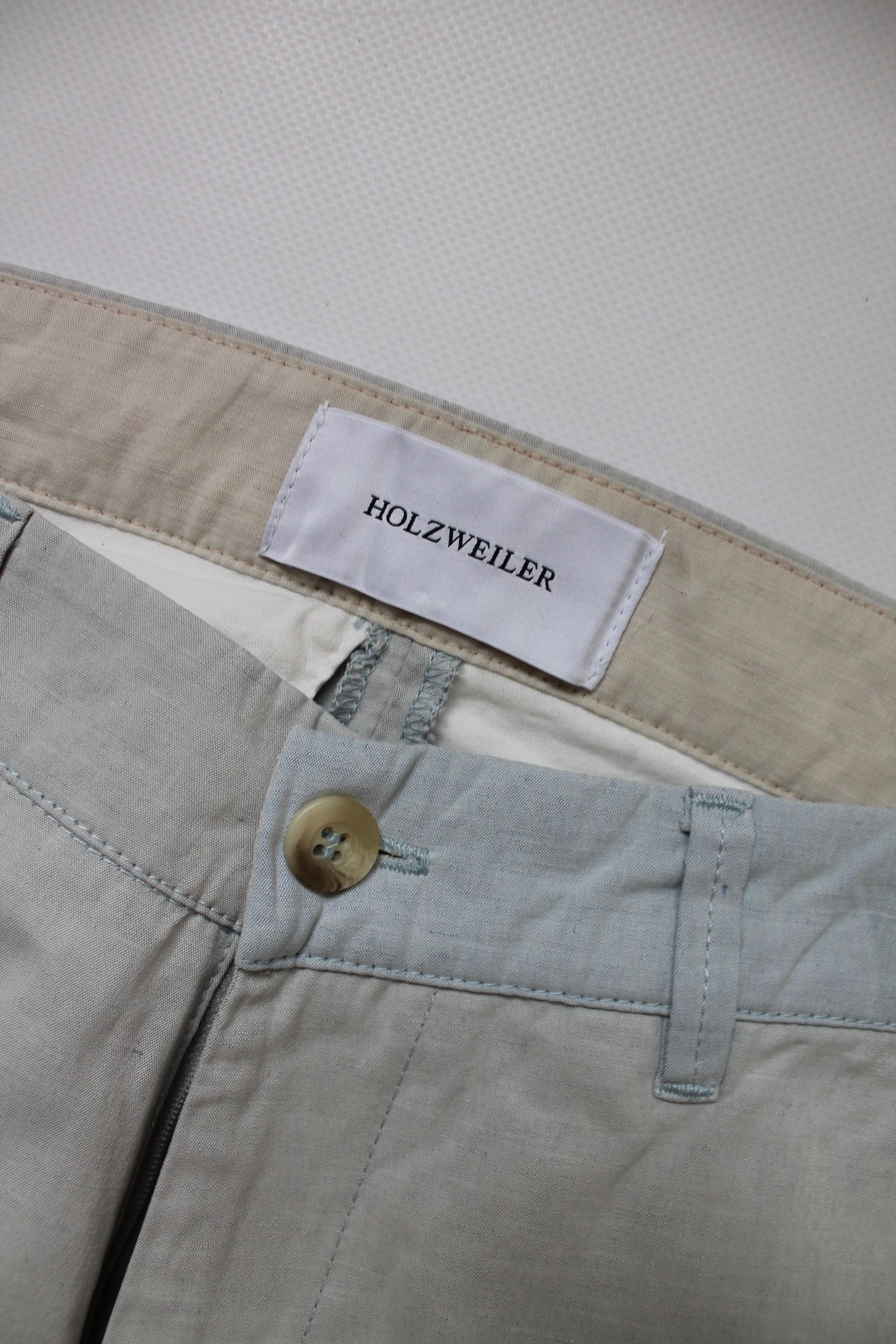 Holzweiler Holzweiler Cropped Pants Blue / Gray Cotton Size US 33 - 9 Thumbnail