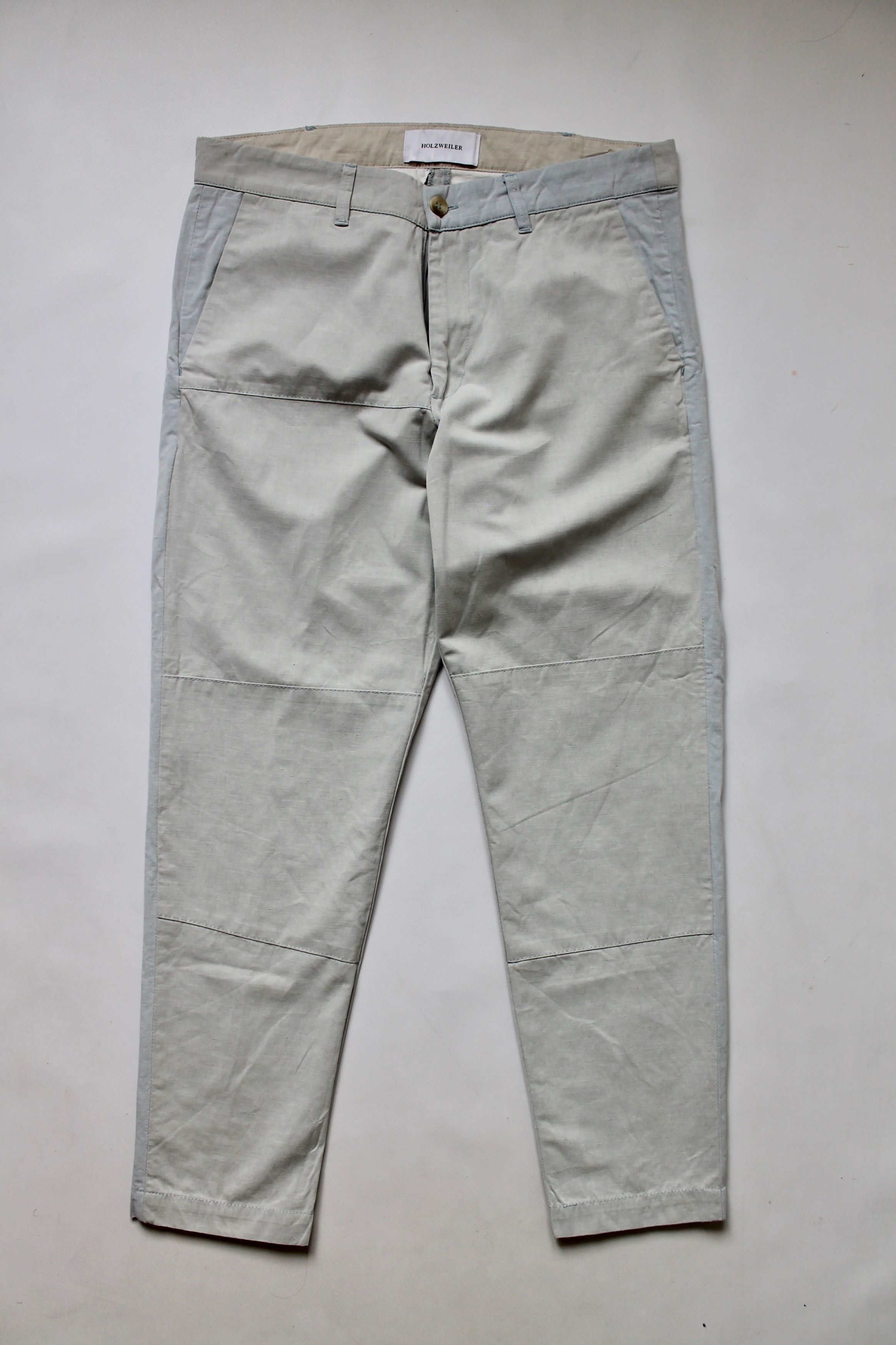 Holzweiler Holzweiler Cropped Pants Blue / Gray Cotton Size US 33 - 2 Thumbnail