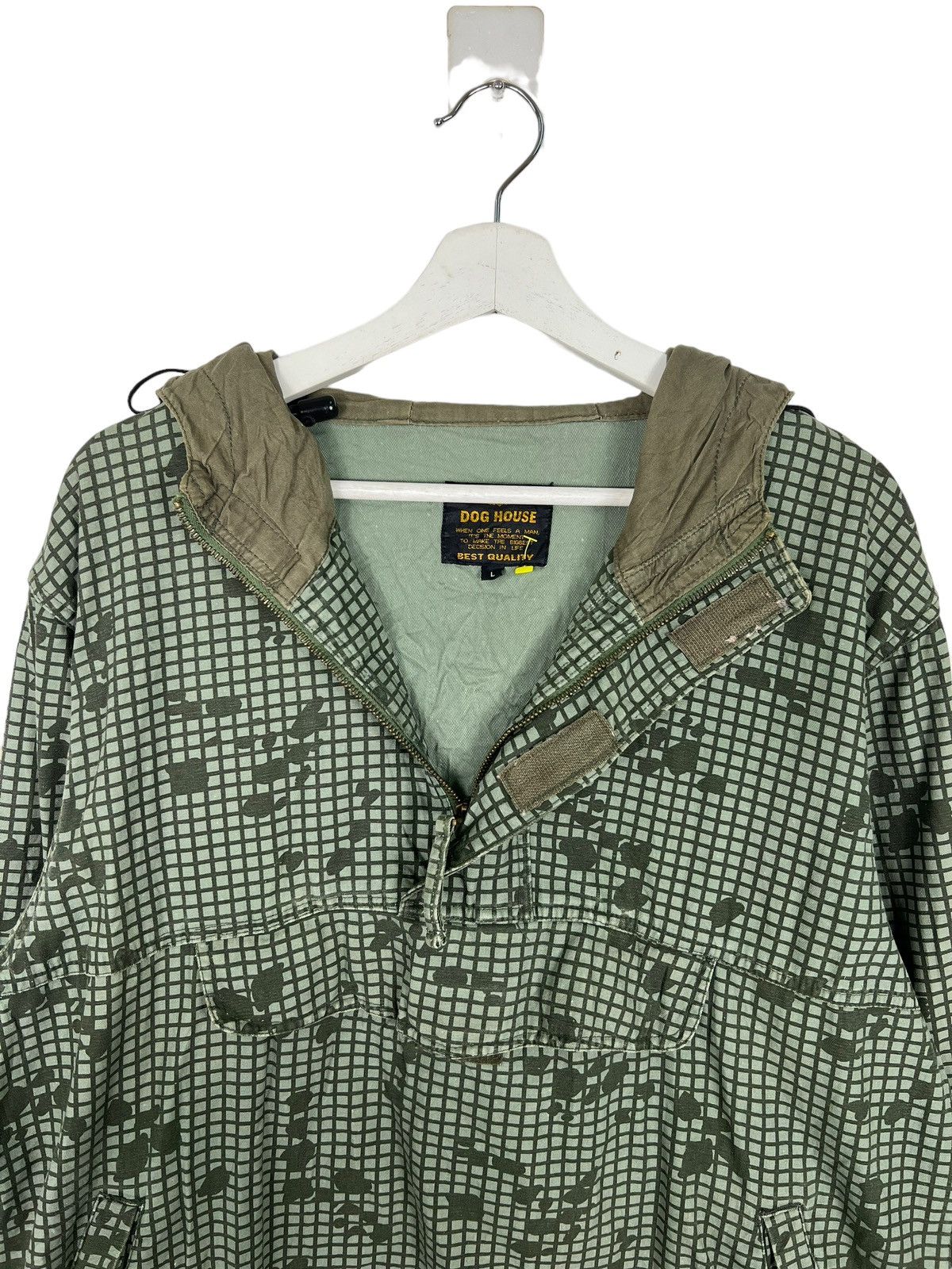 Japanese Brand × Vintage 🔥 VINTAGE DOG HOUSE CAMO MILITARY STYLE HOODIES JACKET Size US L / EU 52-54 / 3 - 4 Thumbnail