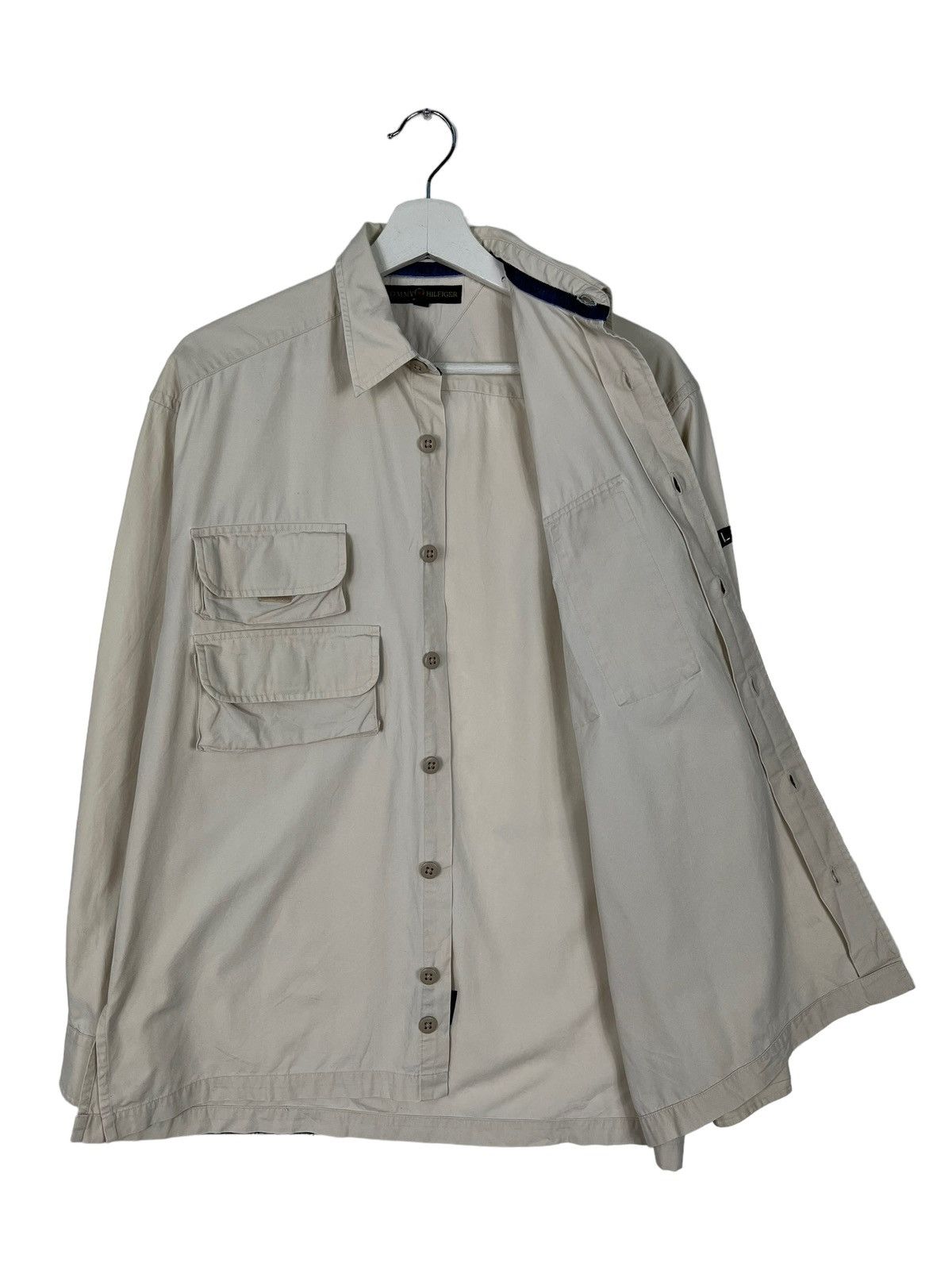 Tommy Hilfiger 🔥 VINTAGE TOMMY HILFIGER CARGO SHIRT JACKET Size US S / EU 44-46 / 1 - 4 Thumbnail