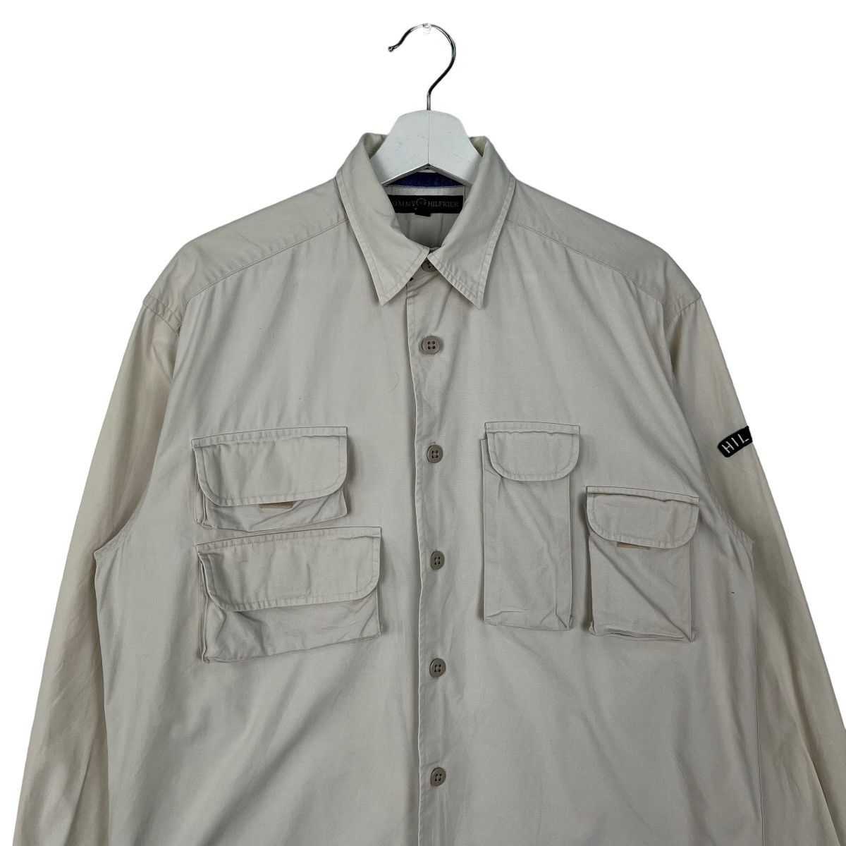 Tommy Hilfiger 🔥 VINTAGE TOMMY HILFIGER CARGO SHIRT JACKET Size US S / EU 44-46 / 1 - 3 Thumbnail