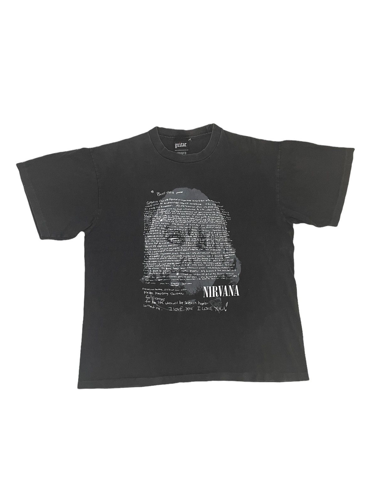 Nirvana Vintage 90s BODDAH Kurt Cobain Suicide Note Nirvana Tees Size US L / EU 52-54 / 3 - 1 Thumbnail