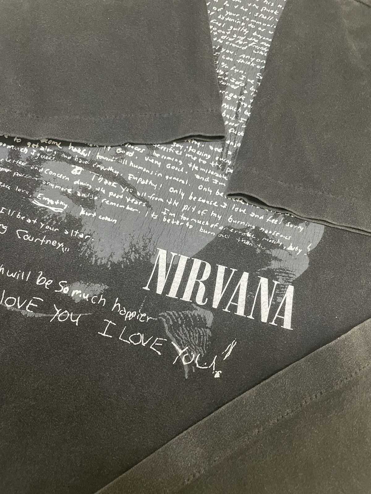 Nirvana Vintage 90s BODDAH Kurt Cobain Suicide Note Nirvana Tees Size US L / EU 52-54 / 3 - 9 Thumbnail