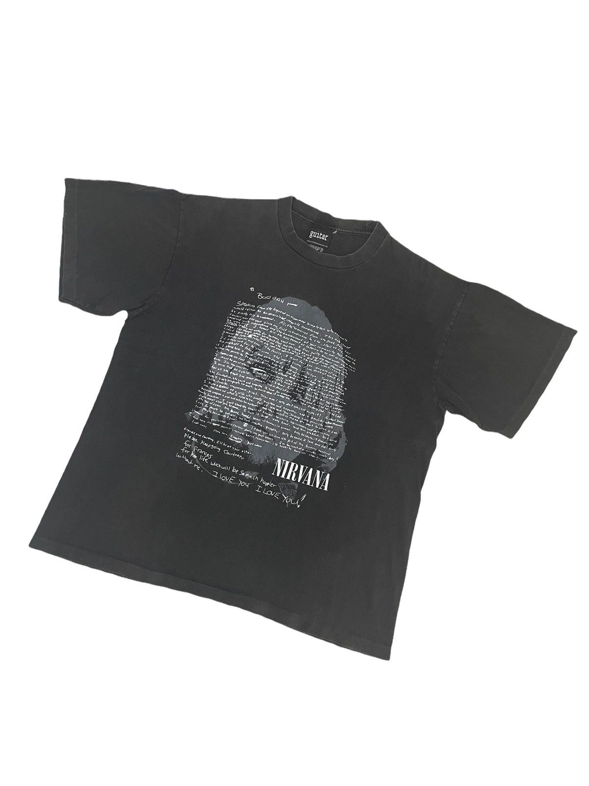 Nirvana Vintage 90s BODDAH Kurt Cobain Suicide Note Nirvana Tees Size US L / EU 52-54 / 3 - 7 Thumbnail