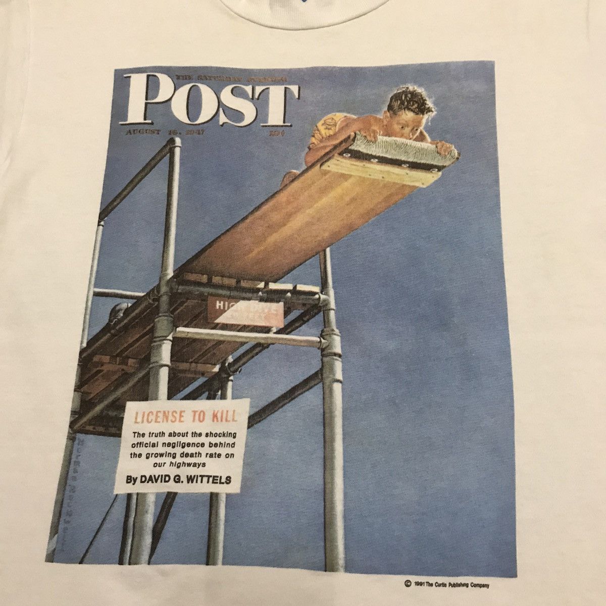 Vintage Vintage The Saturday Evening POST License To Kill 90s Tee Size US L / EU 52-54 / 3 - 5 Thumbnail