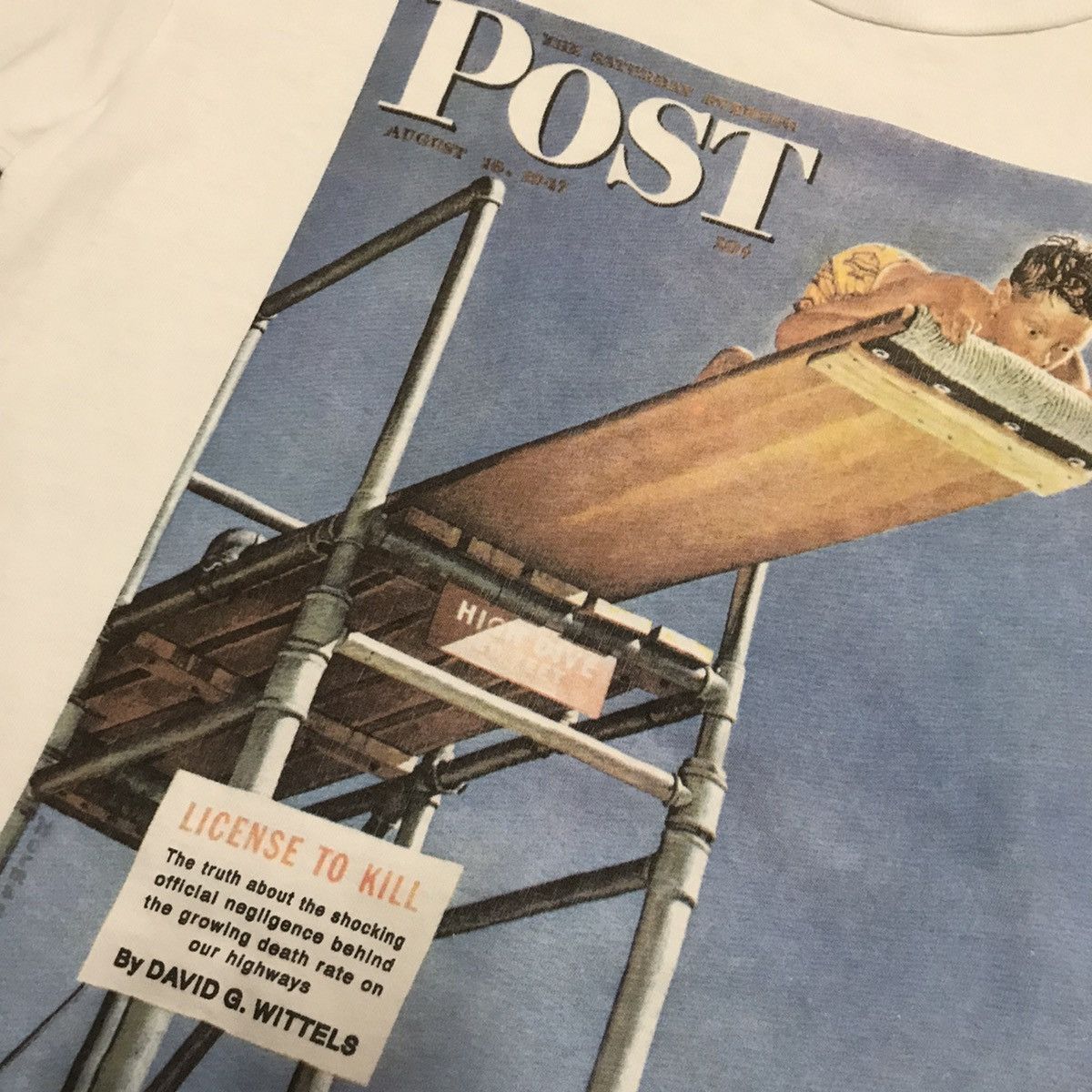 Vintage Vintage The Saturday Evening POST License To Kill 90s Tee Size US L / EU 52-54 / 3 - 6 Thumbnail