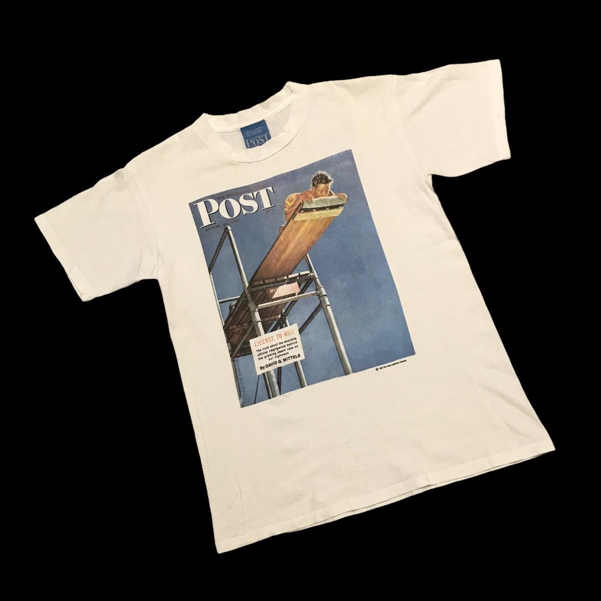 Vintage Vintage The Saturday Evening POST License To Kill 90s Tee Size US L / EU 52-54 / 3 - 4 Thumbnail