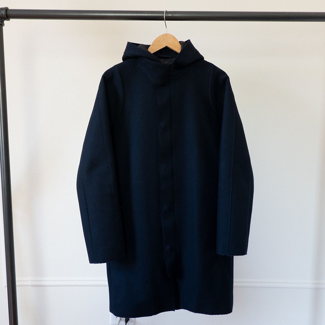 image of Acne Studios Aw14 Milton Wool Coat in Navy, Men's (Size Small)