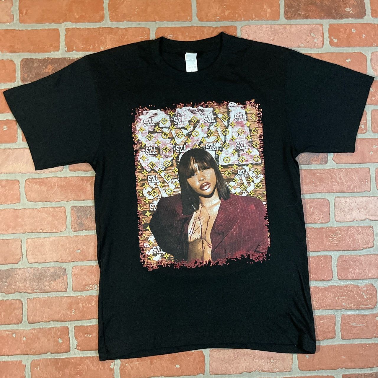 SZA SOS ツアーTシャツ M 黒 日本未発売 正規品 Streetwear × Top Dawg Entertainment SZA SOS TOUR Shirt in