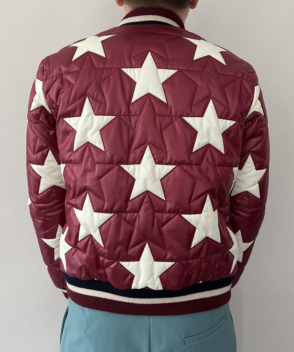 Star Quilted Bomber Jacket