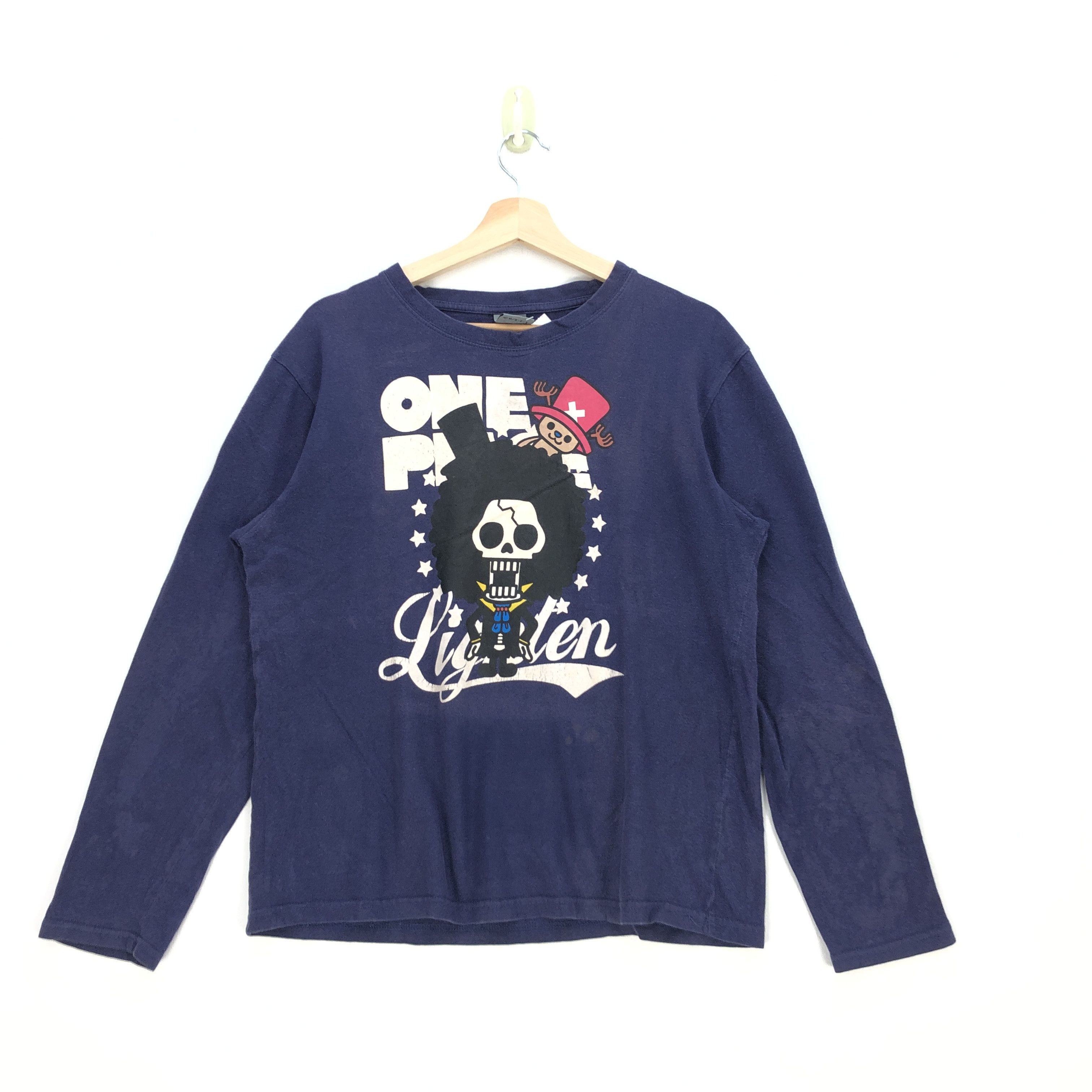 Anime Vintage One Piece T Shirt Japanese Anime Cartoon Tees Size US XL / EU 56 / 4 - 1 Thumbnail